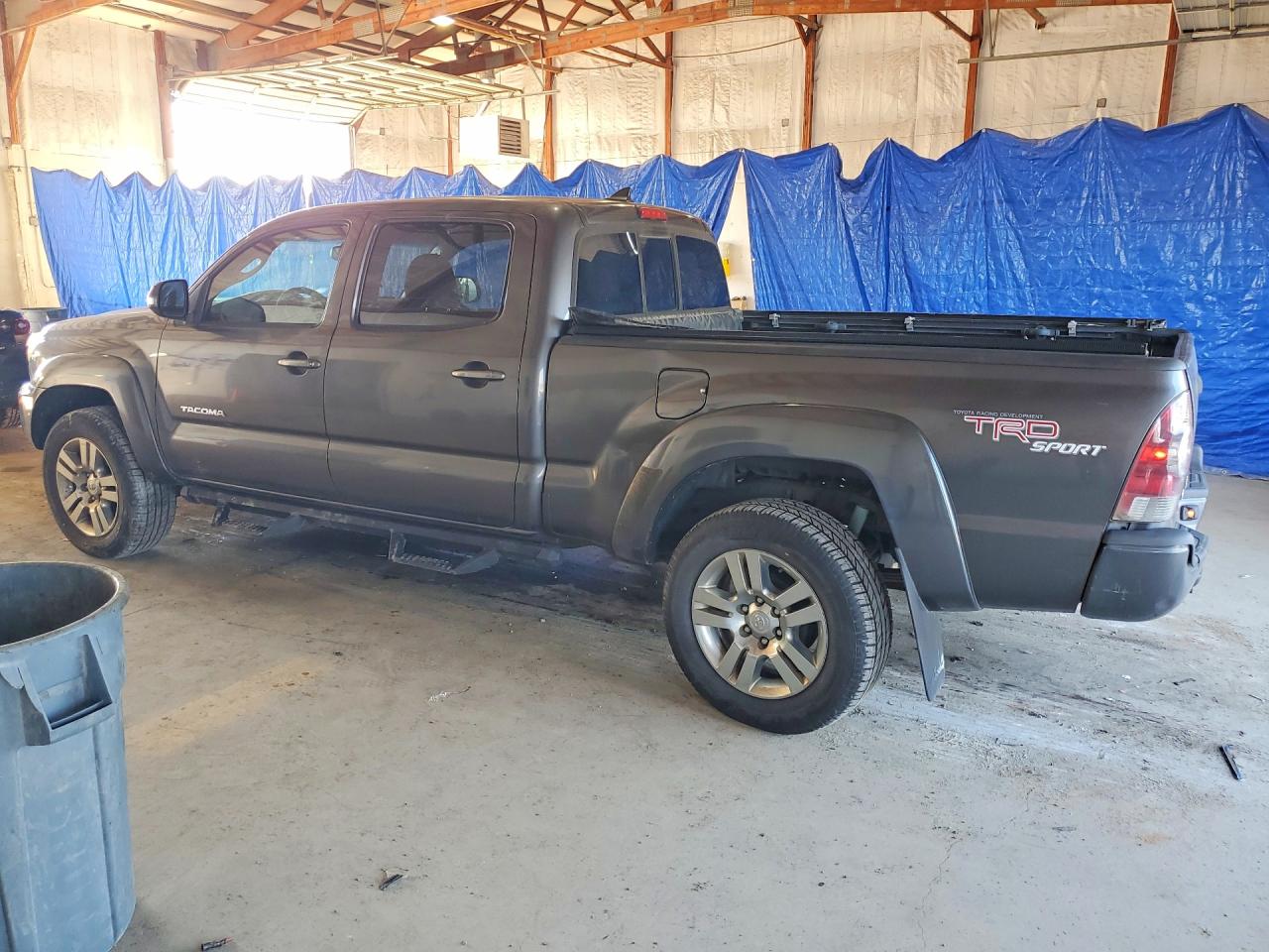 2012 Toyota Tacoma Double Cab Long Bed Gray vin: 3TMMU4FN1CM040766