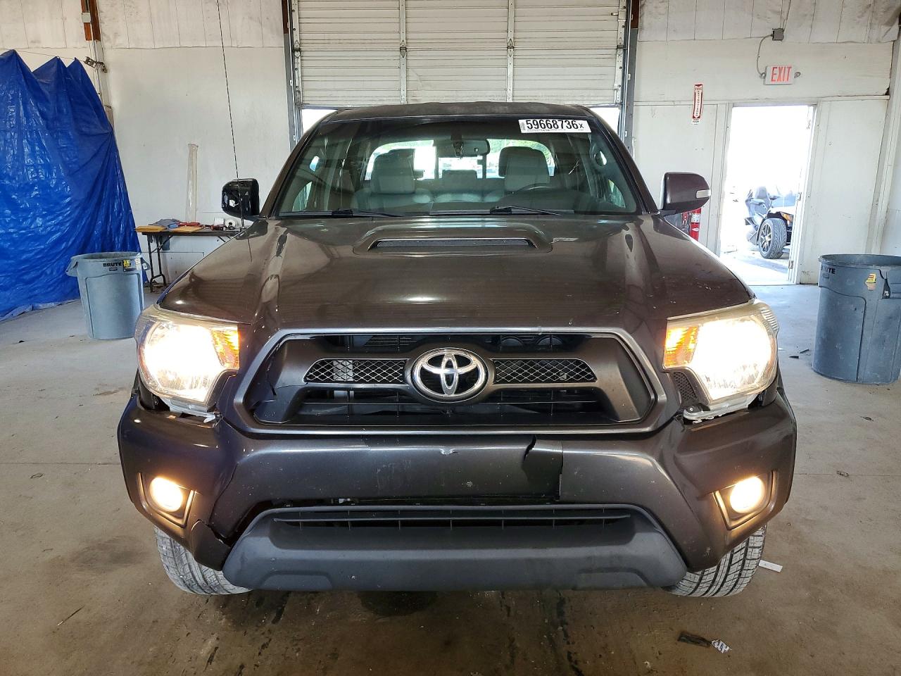 2012 Toyota Tacoma Double Cab Long Bed Gray vin: 3TMMU4FN1CM040766