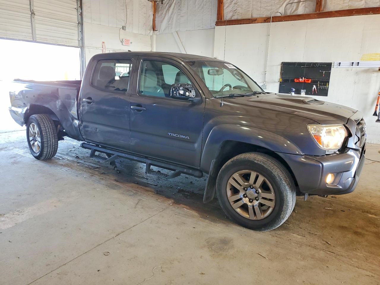 2012 Toyota Tacoma Double Cab Long Bed Gray vin: 3TMMU4FN1CM040766