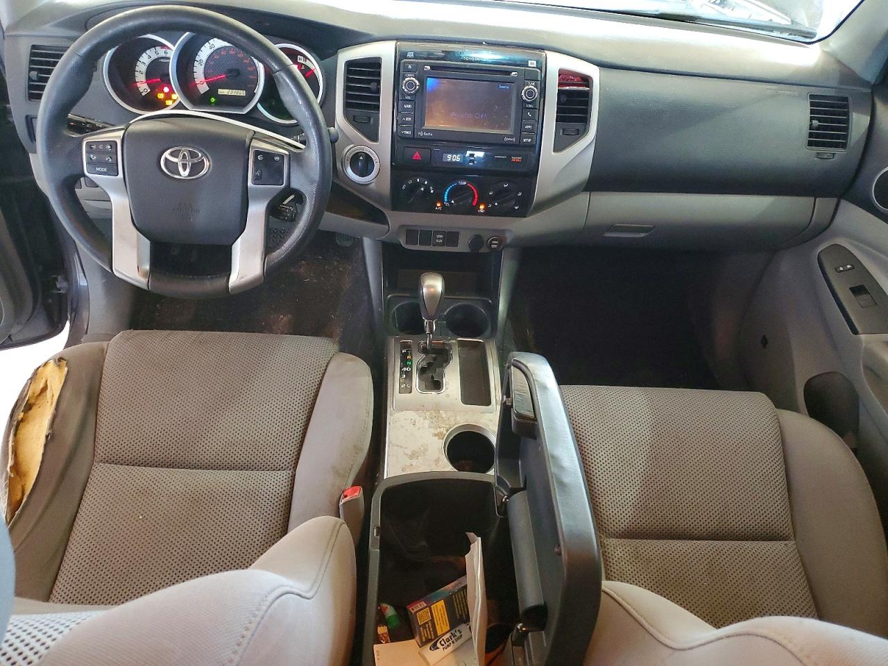 2012 Toyota Tacoma Double Cab Long Bed Gray vin: 3TMMU4FN1CM040766