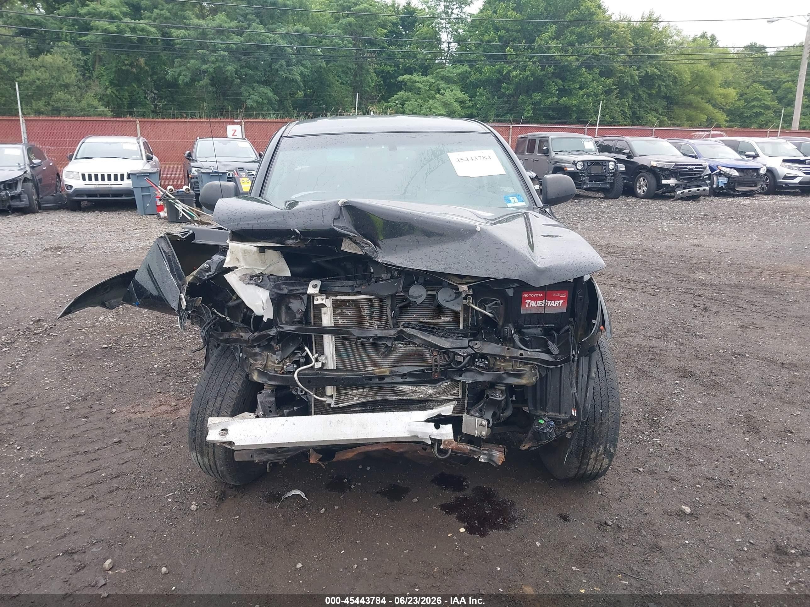 2012 Toyota Tacoma Base V6 Black vin: 3TMMU4FN1CM046678