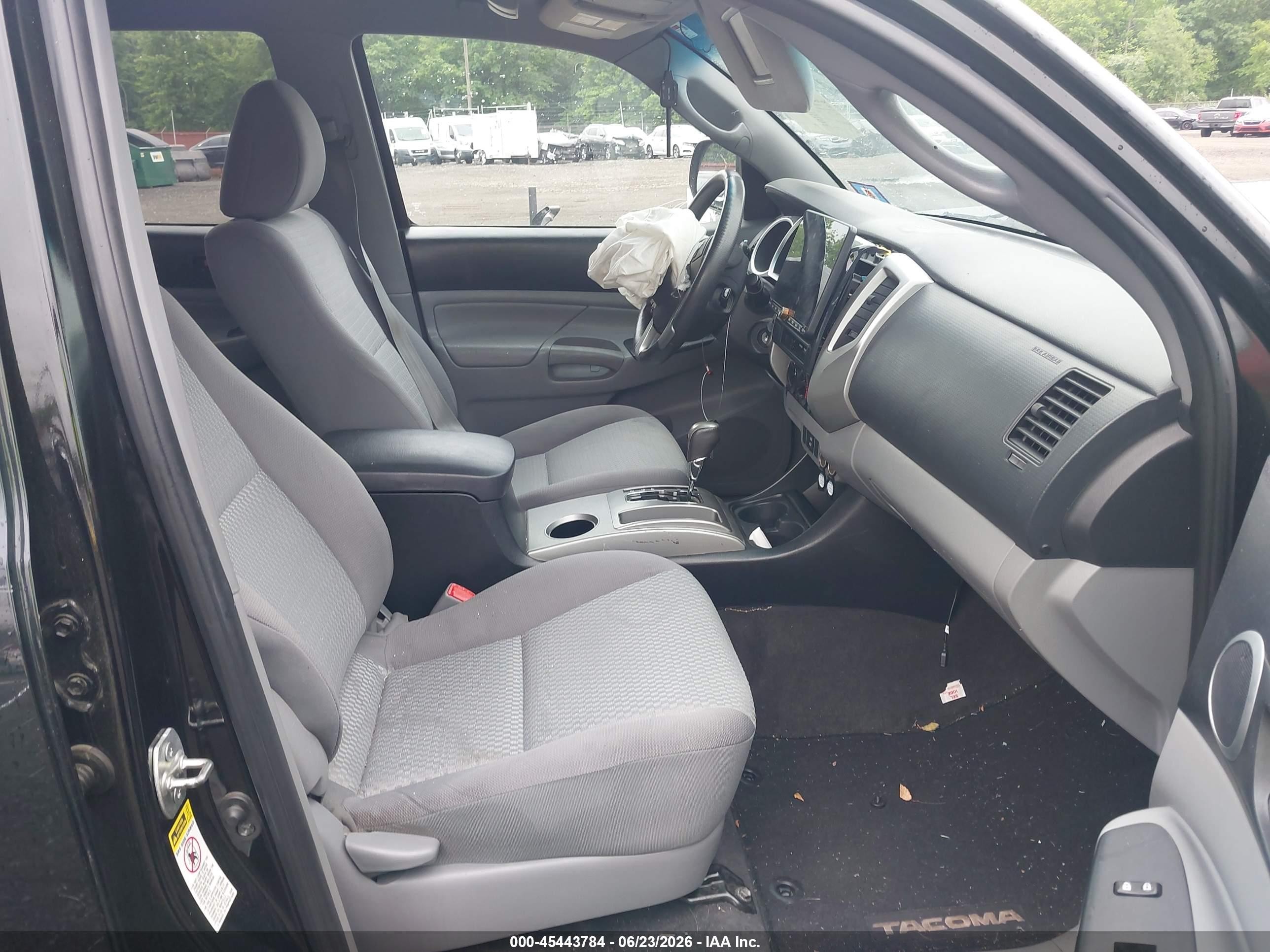2012 Toyota Tacoma Base V6 Black vin: 3TMMU4FN1CM046678