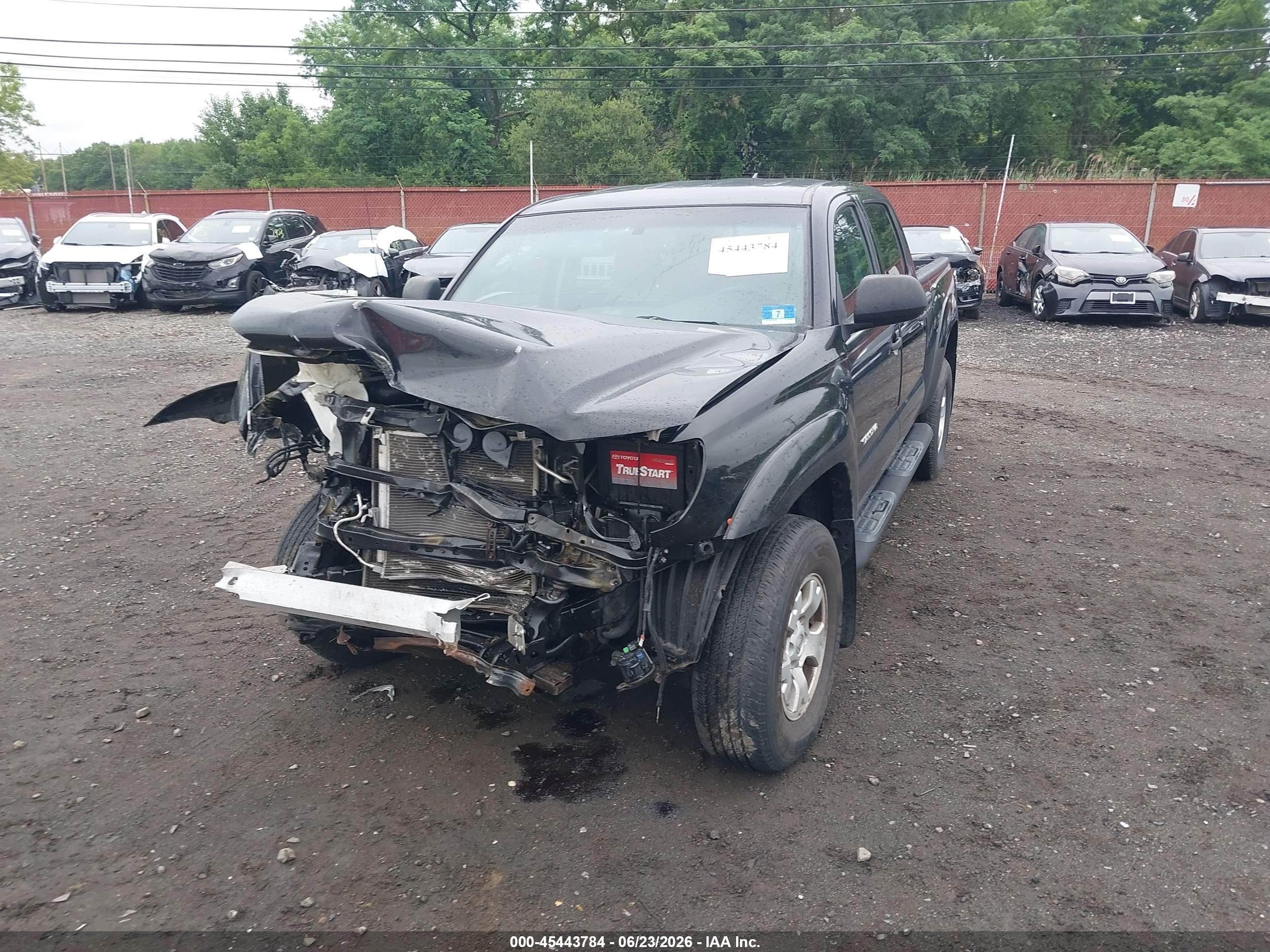 2012 Toyota Tacoma Base V6 Black vin: 3TMMU4FN1CM046678