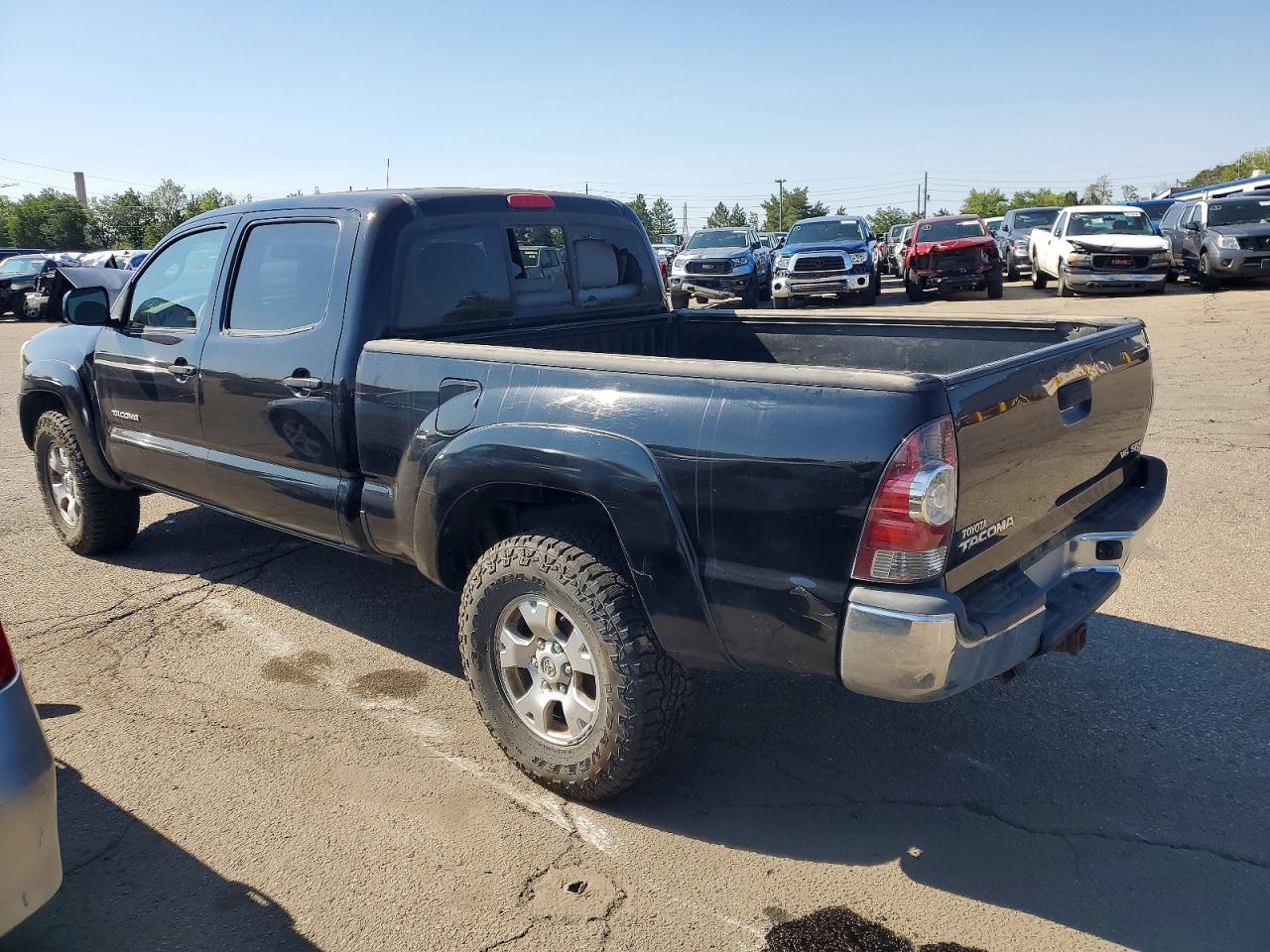 2013 Toyota Tacoma Double Cab Long Bed Black vin: 3TMMU4FN1DM058038