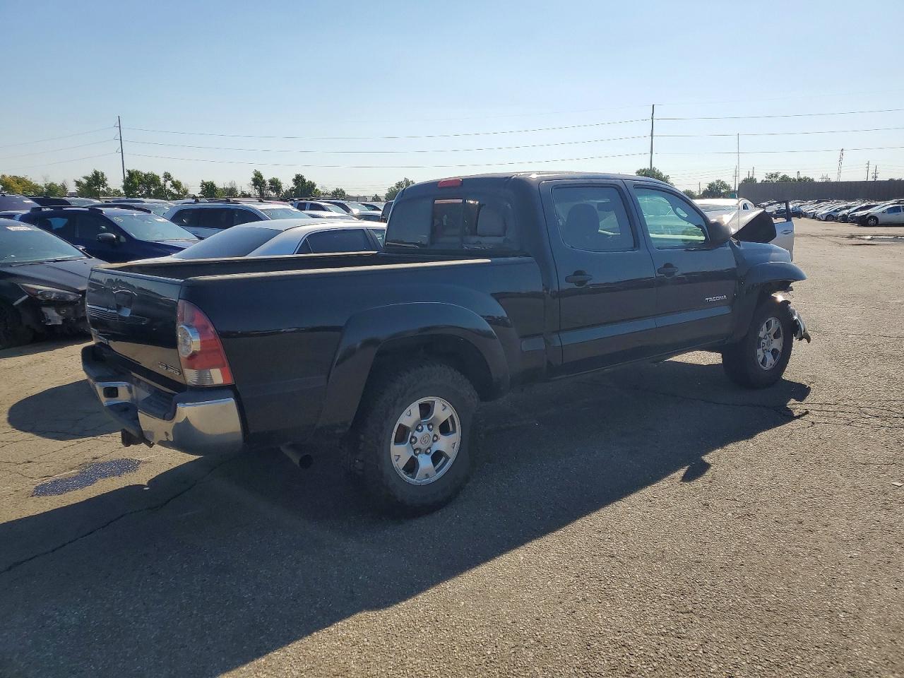 2013 Toyota Tacoma Double Cab Long Bed Black vin: 3TMMU4FN1DM058038