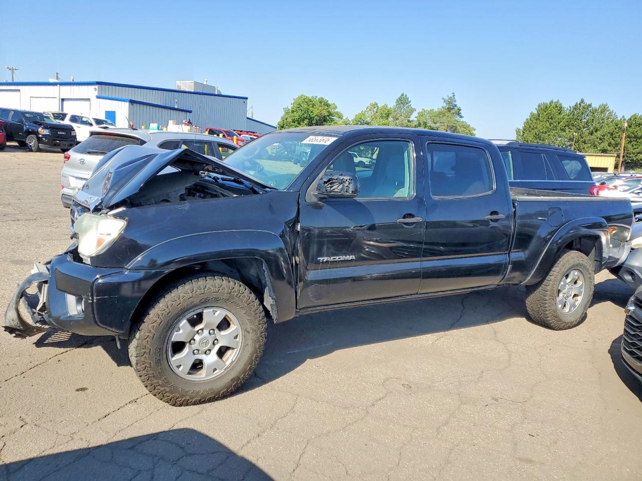 2013 Toyota Tacoma Double Cab Long Bed Black vin: 3TMMU4FN1DM058038