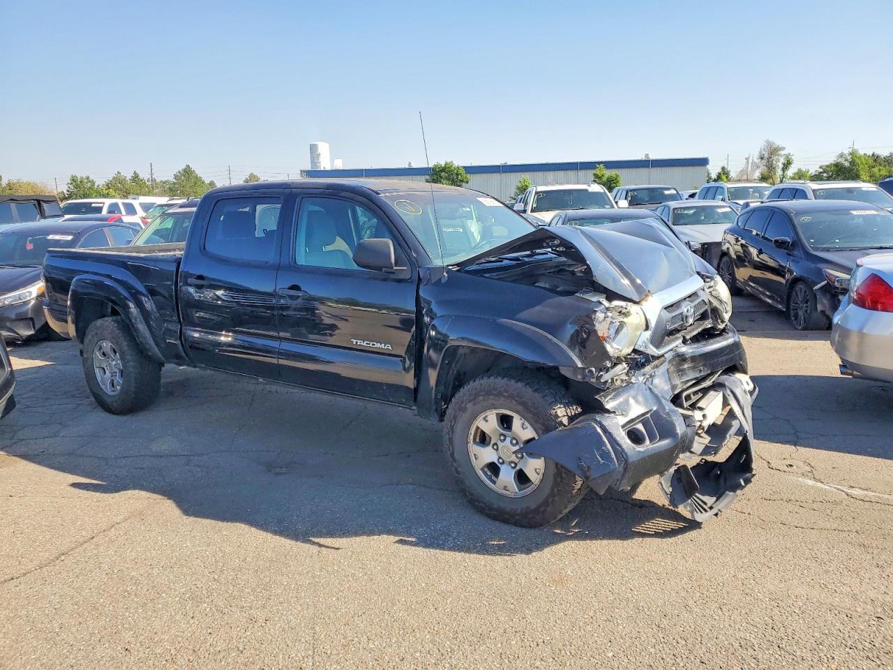 2013 Toyota Tacoma Double Cab Long Bed Black vin: 3TMMU4FN1DM058038