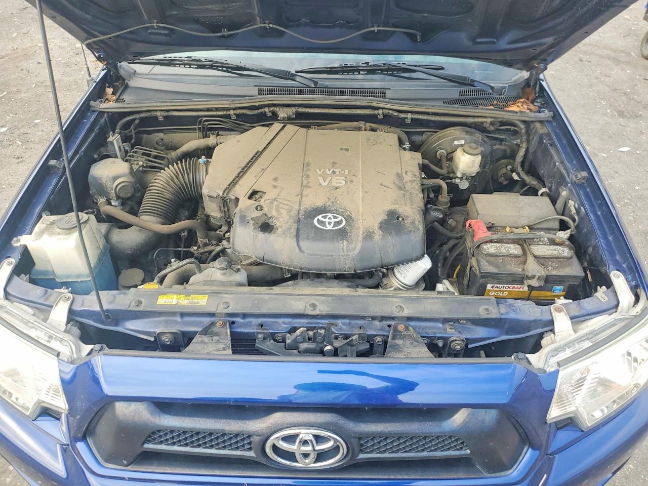 2014 Toyota Tacoma Double Cab Long Bed Blue vin: 3TMMU4FN1EM062317