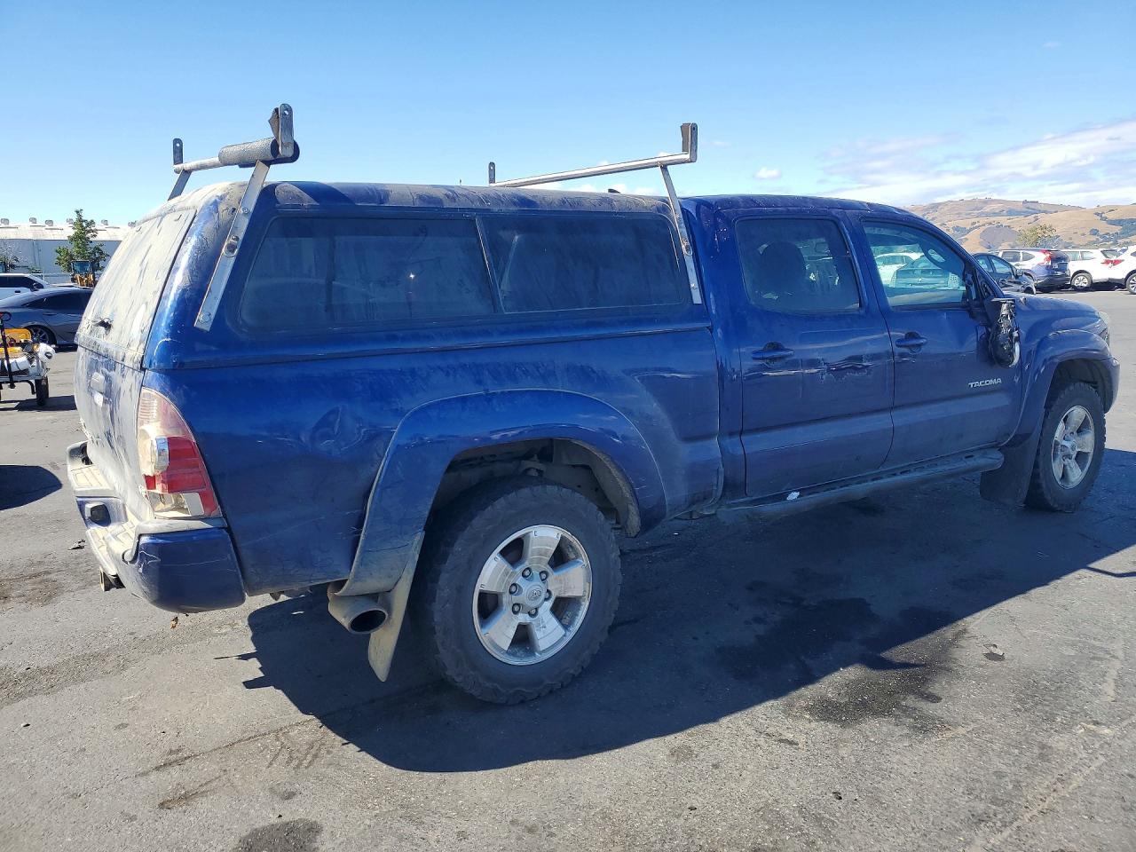 2014 Toyota Tacoma Double Cab Long Bed Blue vin: 3TMMU4FN1EM069879