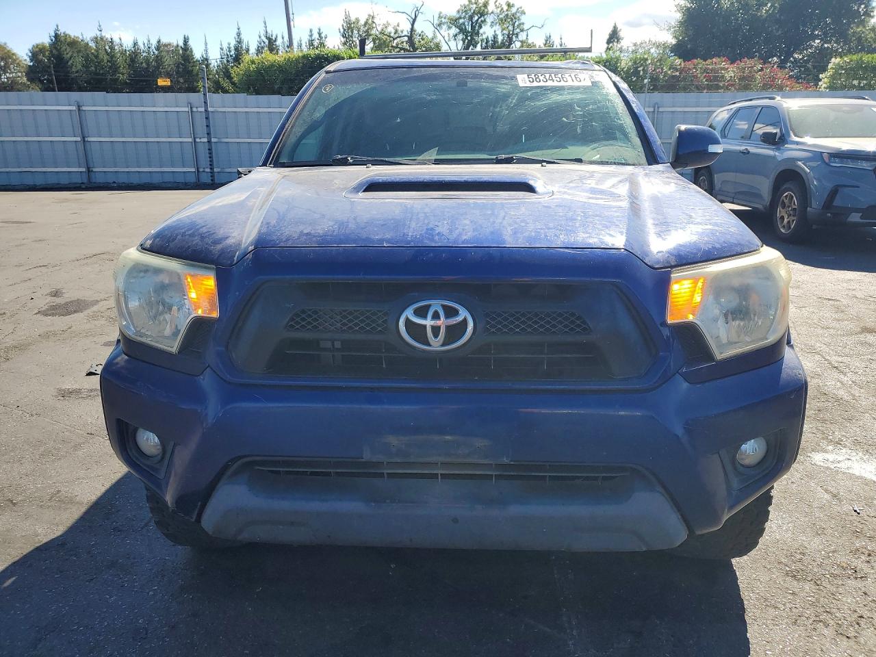 2014 Toyota Tacoma Double Cab Long Bed Blue vin: 3TMMU4FN1EM069879