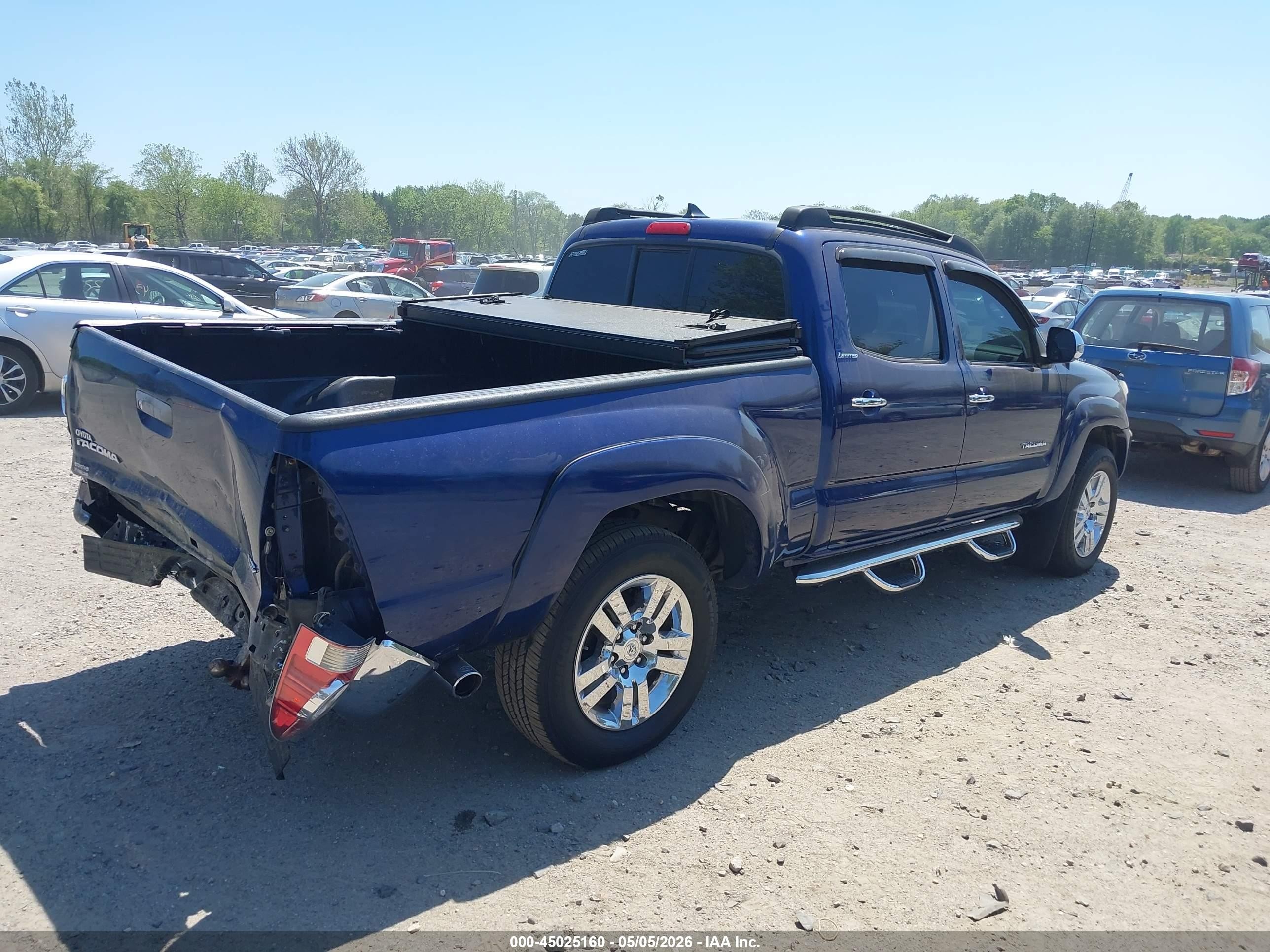 2015 Toyota Tacoma Base V6 Синий vin: 3TMMU4FN1FM080169