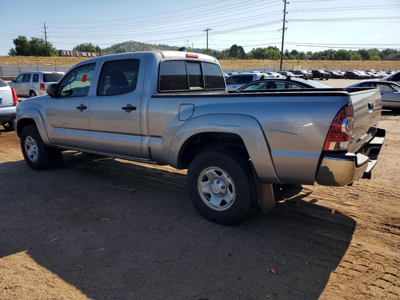 2015 Toyota Tacoma Double Cab Long Bed Silver vin: 3TMMU4FN1FM081564