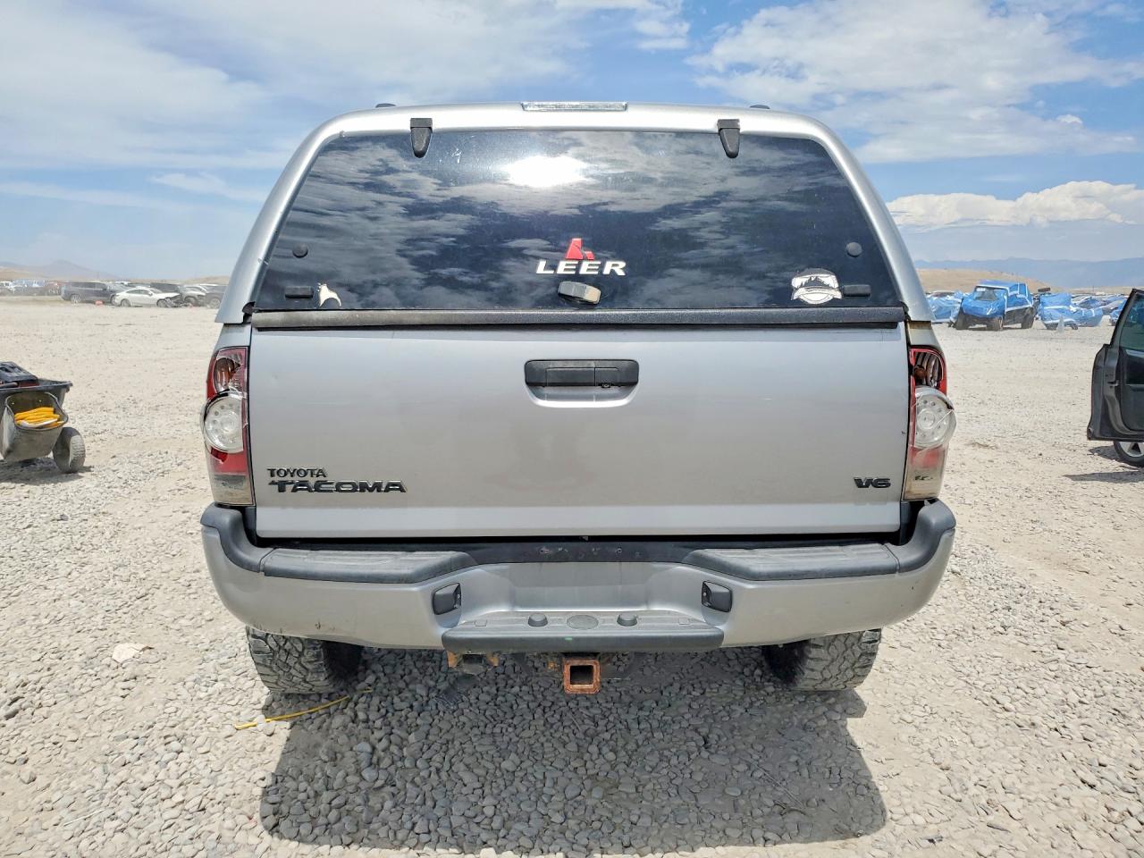 2015 Toyota Tacoma Double Cab Long Bed Silver vin: 3TMMU4FN1FM084934