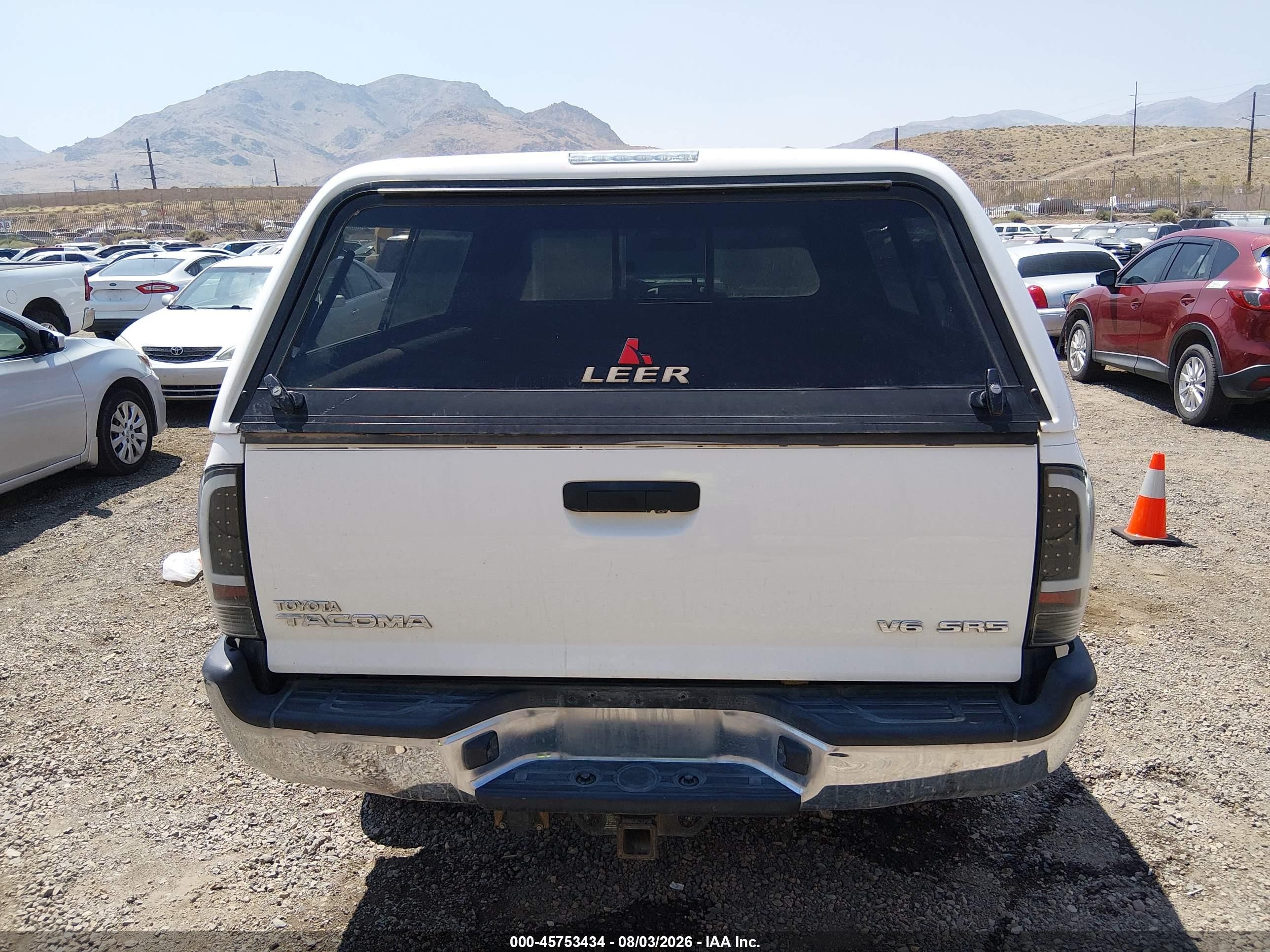 2010 Toyota Tacoma Base V6 White vin: 3TMMU4FN2AM022466