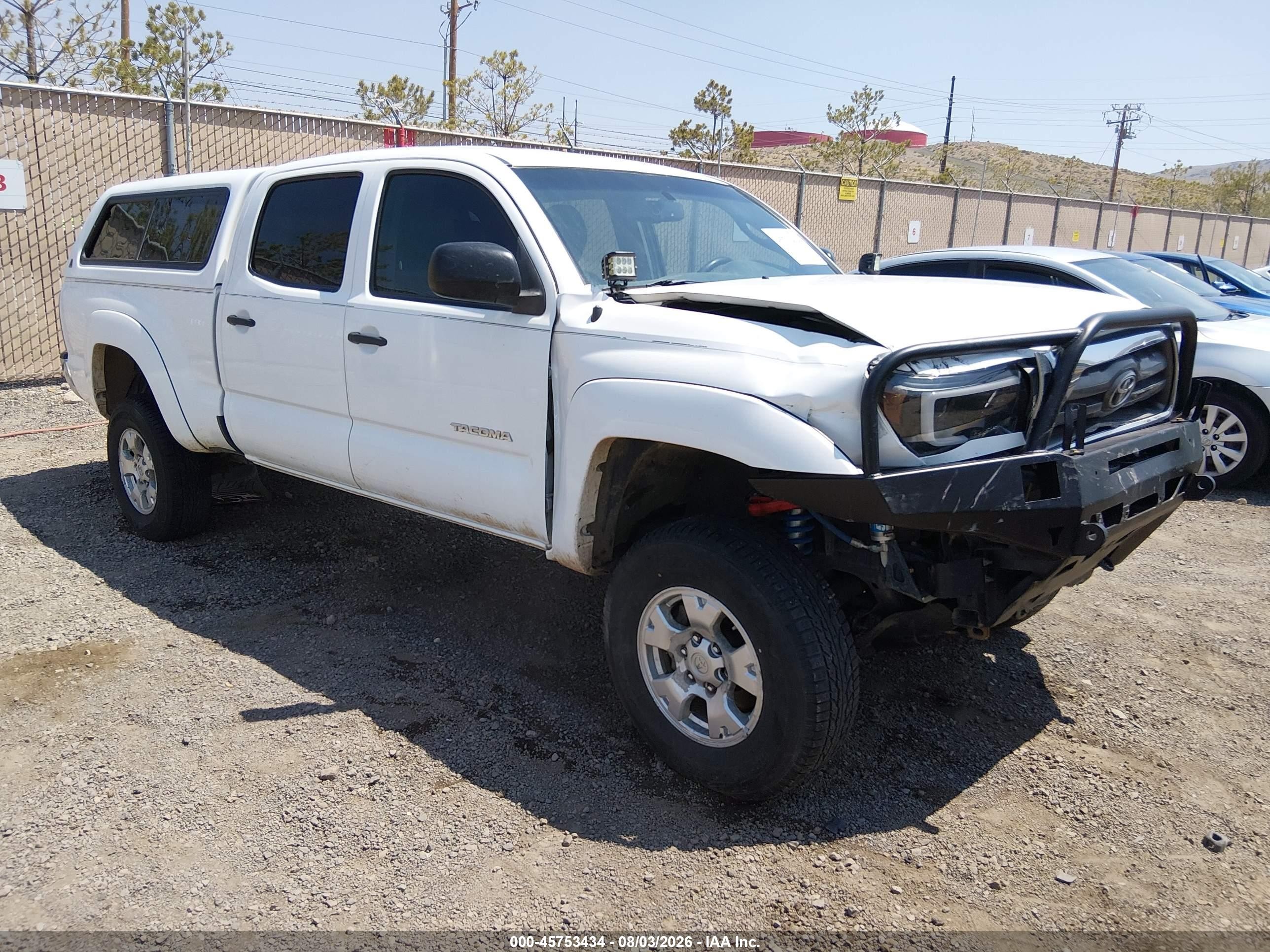 2010 Toyota Tacoma Base V6 White vin: 3TMMU4FN2AM022466