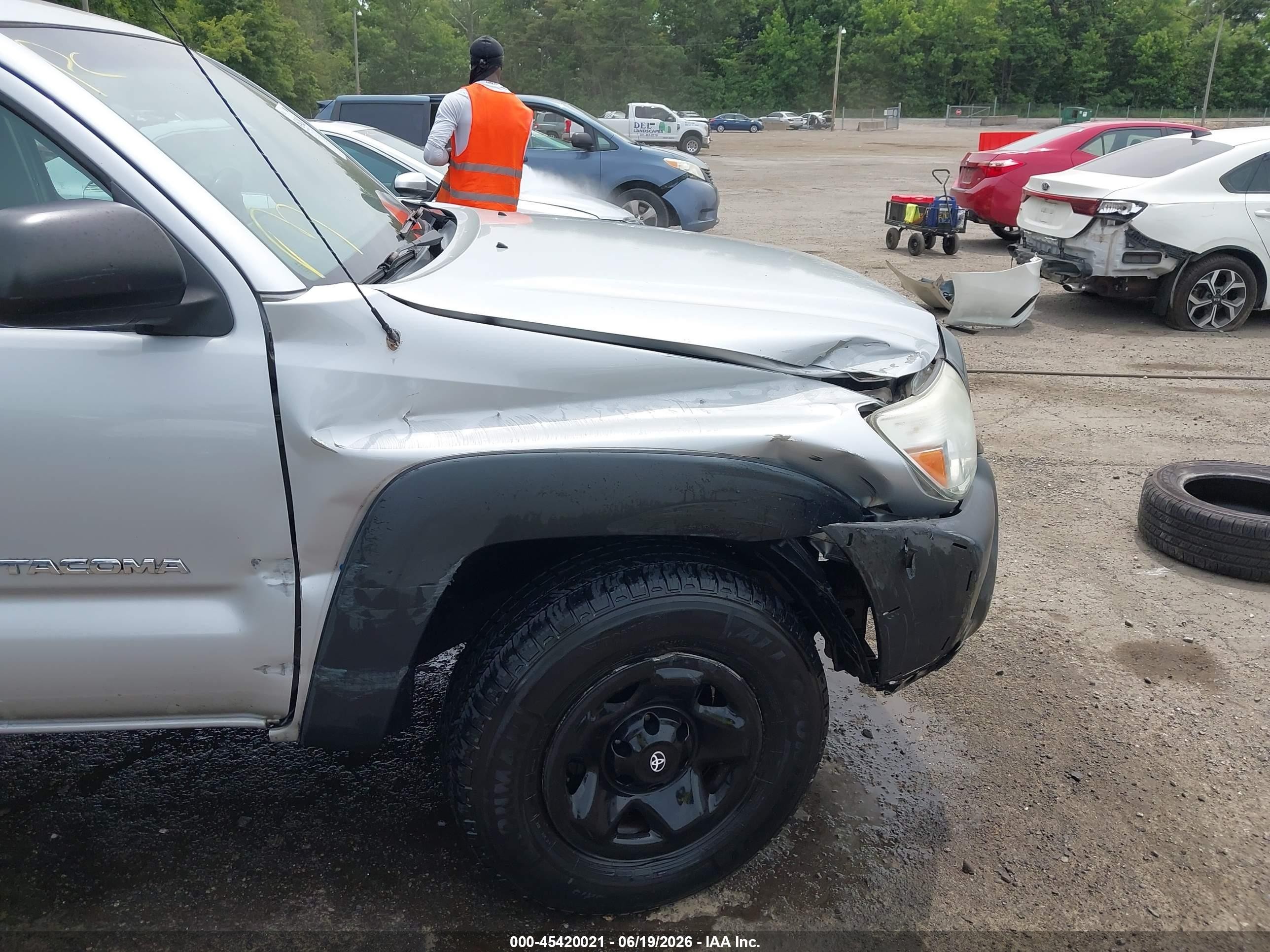 2012 Toyota Tacoma V6 Серый vin: 3TMMU4FN2CM043479