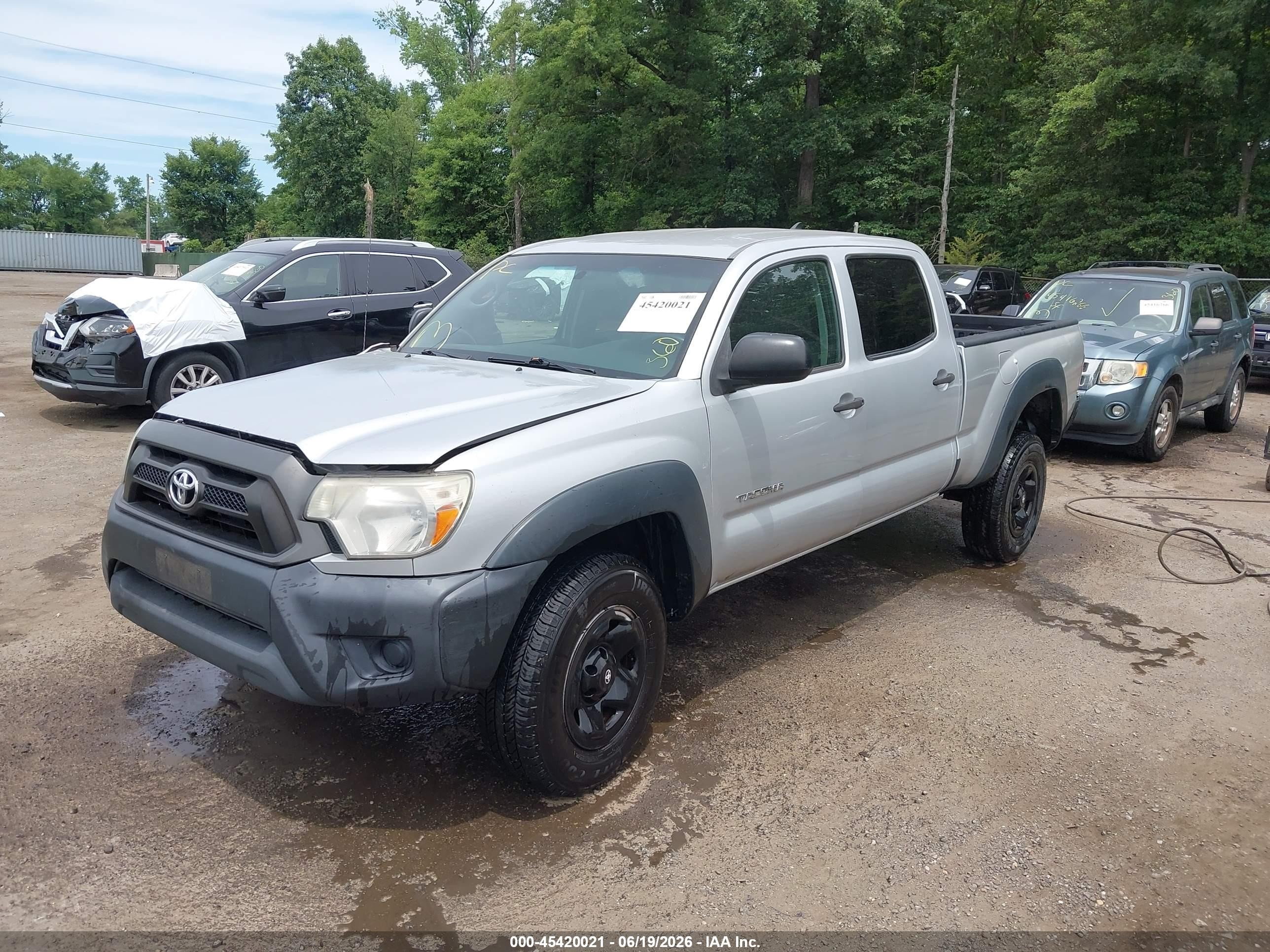2012 Toyota Tacoma V6 Серый vin: 3TMMU4FN2CM043479