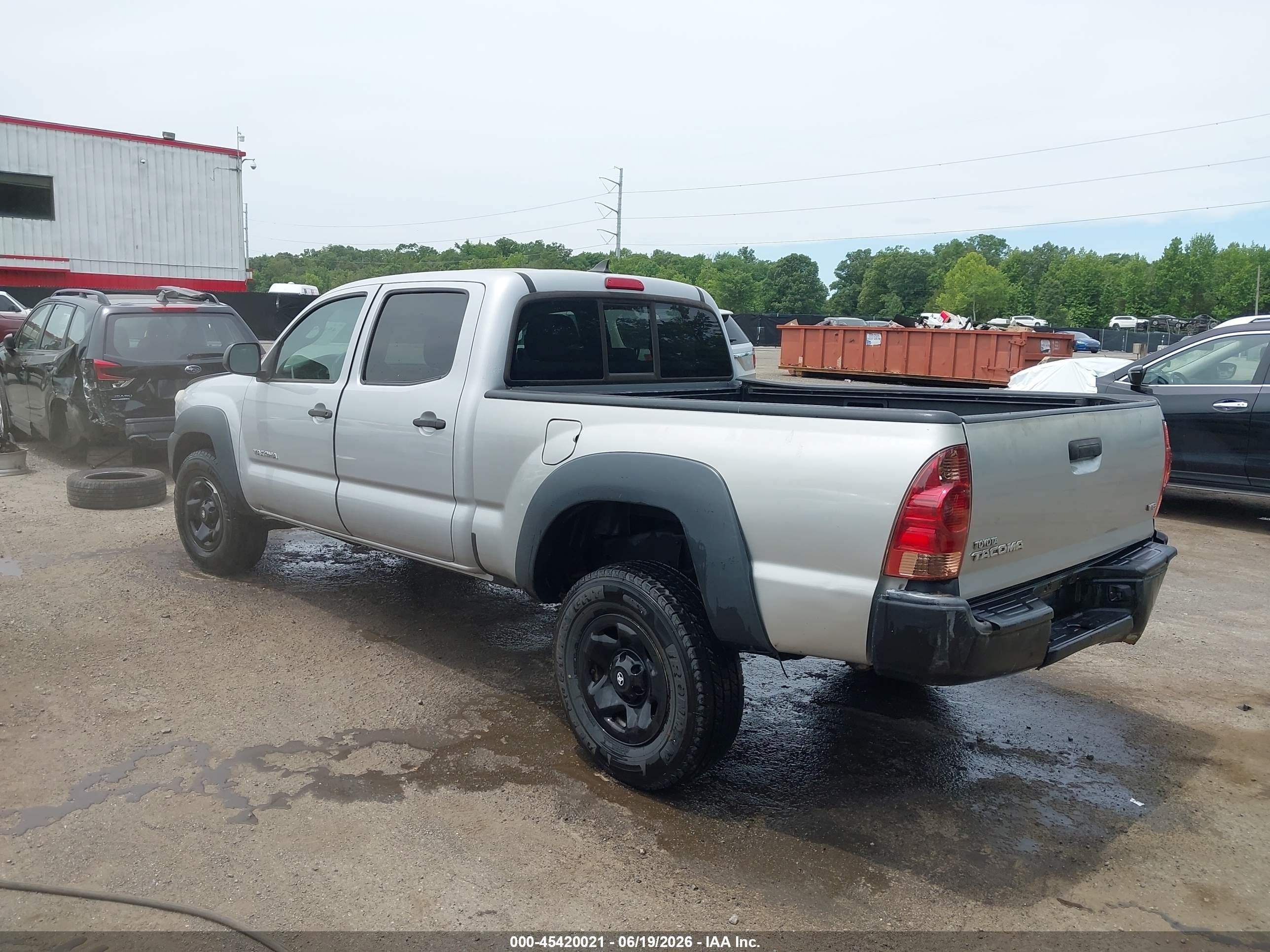 2012 Toyota Tacoma V6 Серый vin: 3TMMU4FN2CM043479