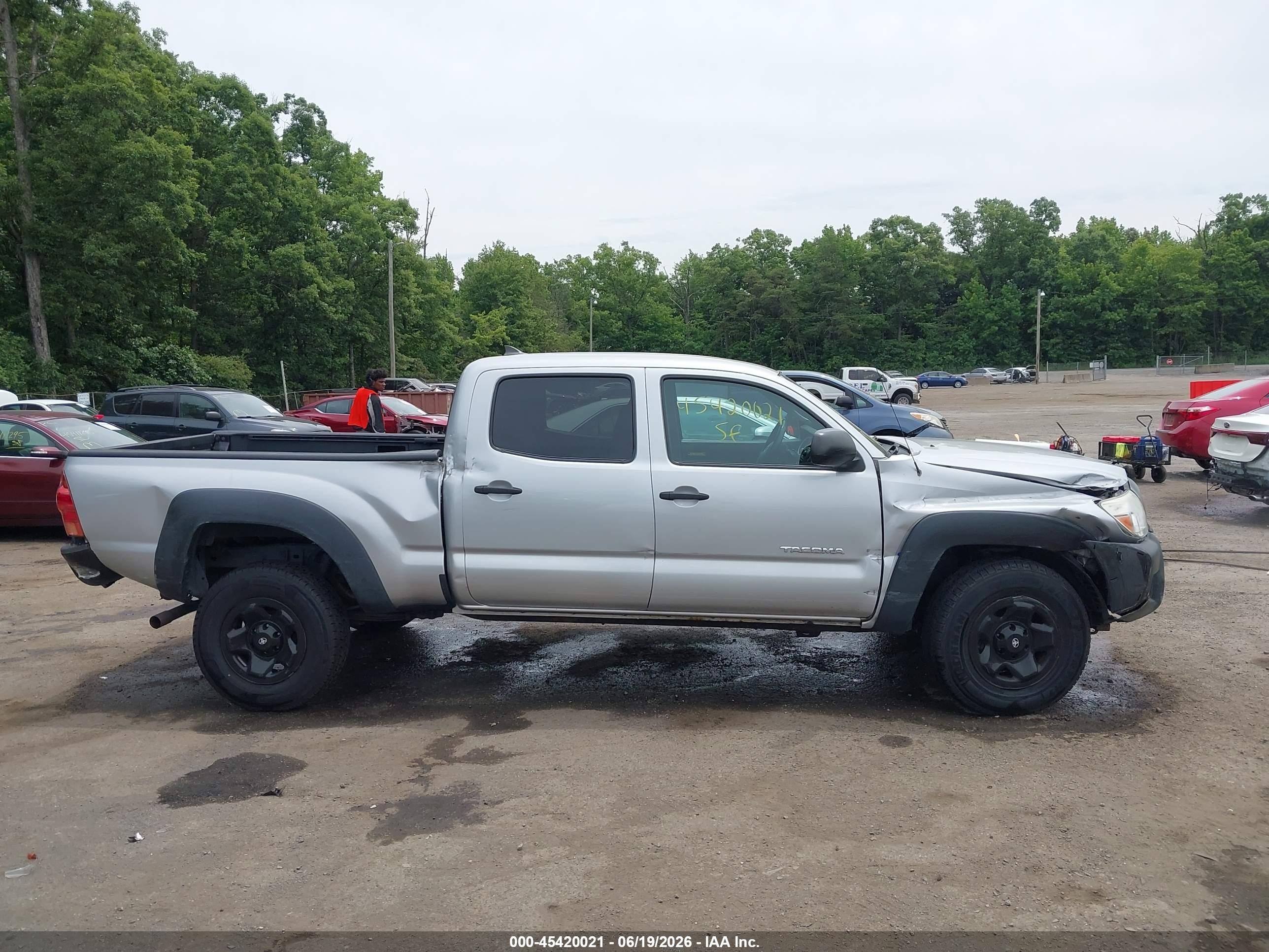2012 Toyota Tacoma V6 Серый vin: 3TMMU4FN2CM043479