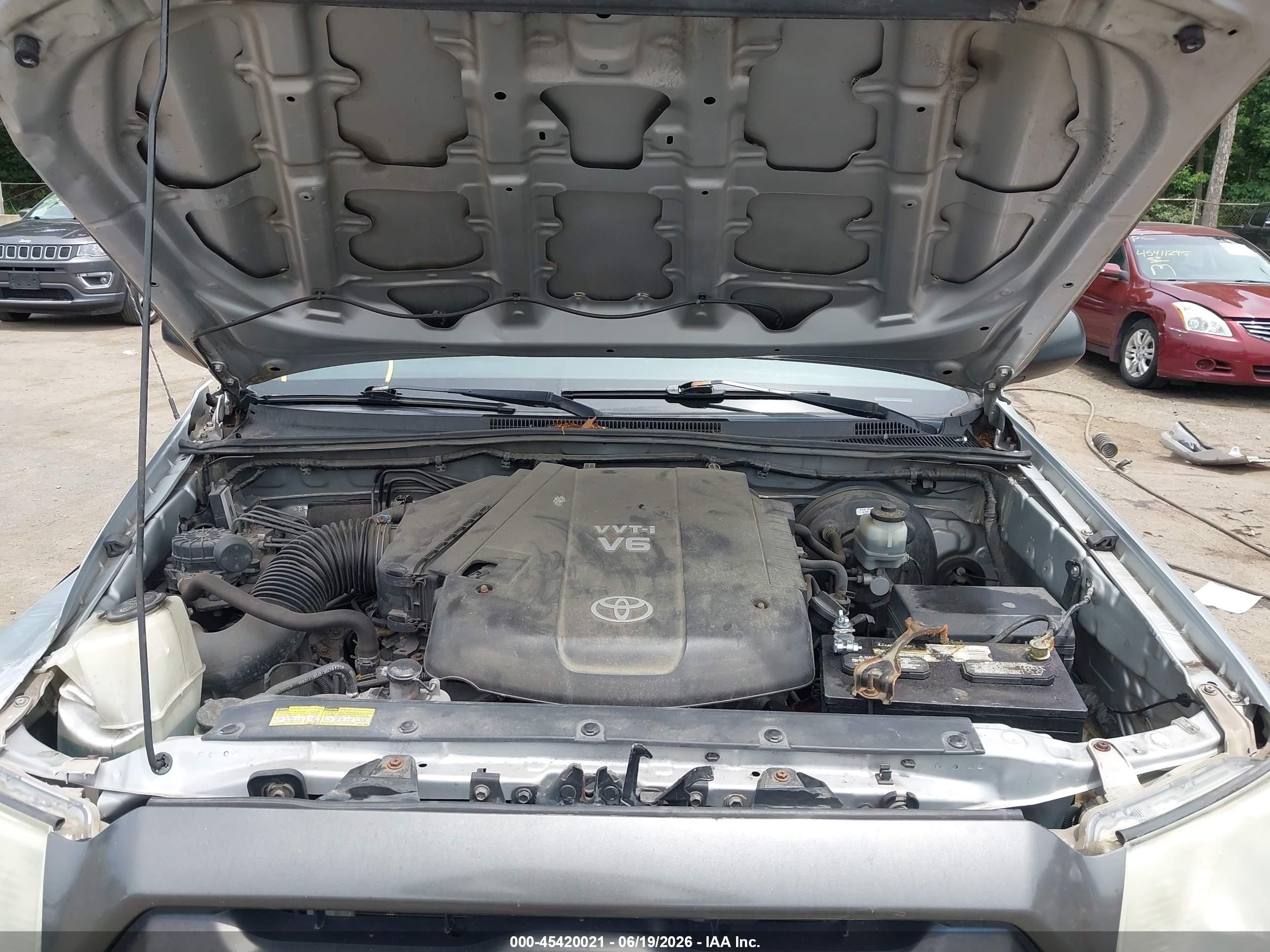 2012 Toyota Tacoma V6 Серый vin: 3TMMU4FN2CM043479