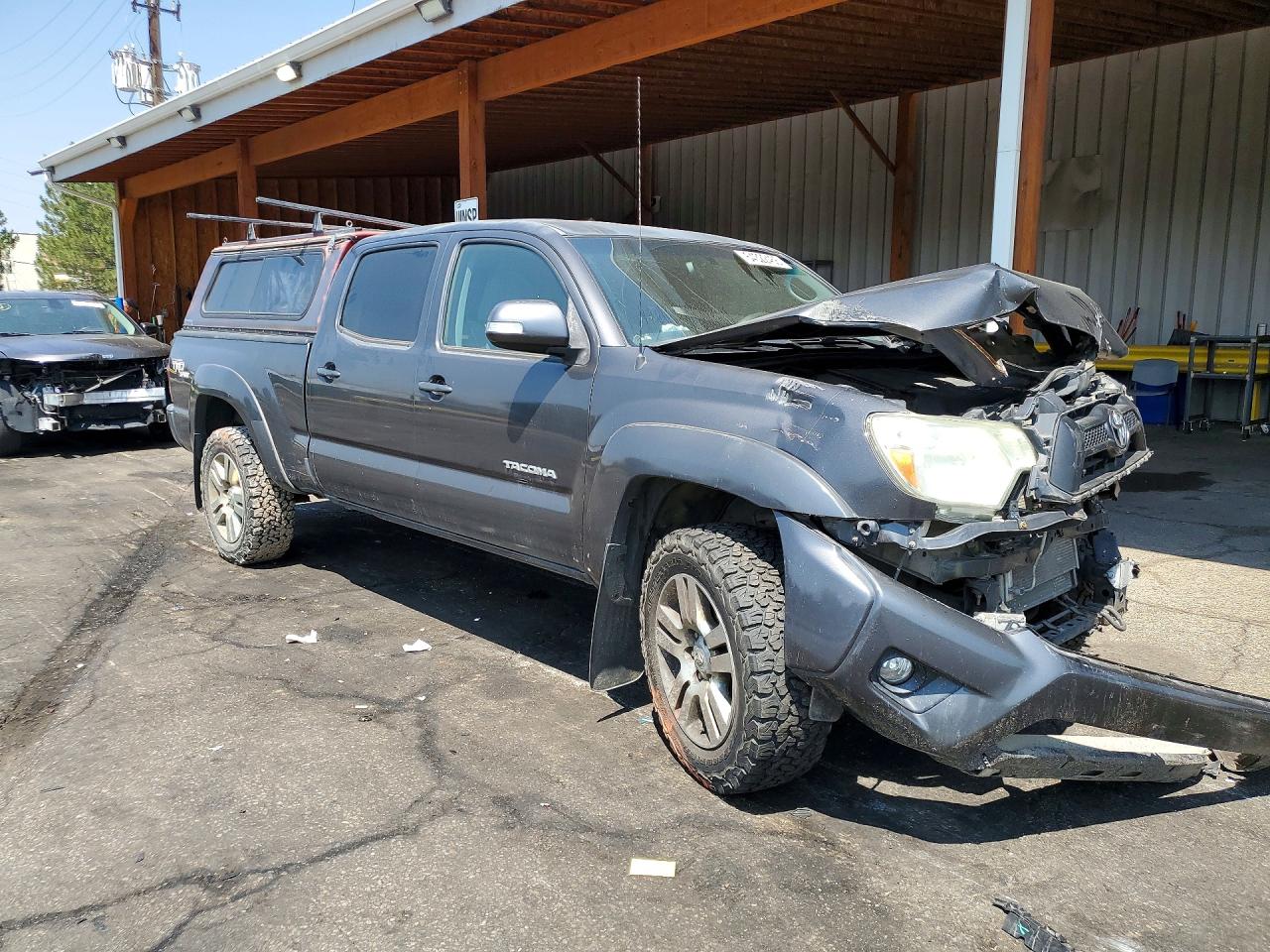 2012 Toyota Tacoma Double Cab Long Bed Серый vin: 3TMMU4FN2CM043496