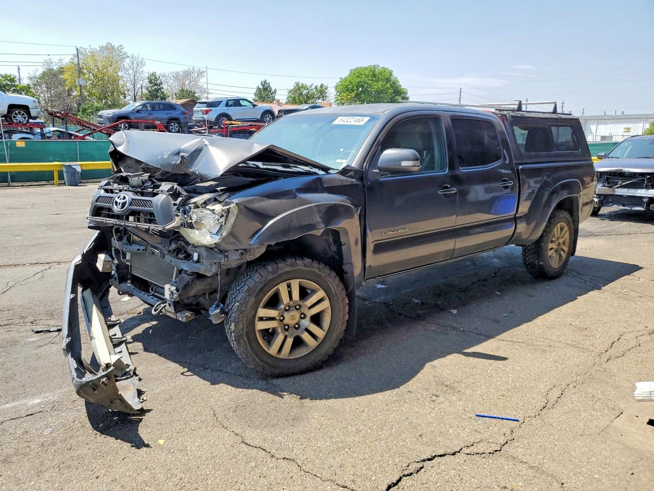 2012 Toyota Tacoma Double Cab Long Bed Серый vin: 3TMMU4FN2CM043496