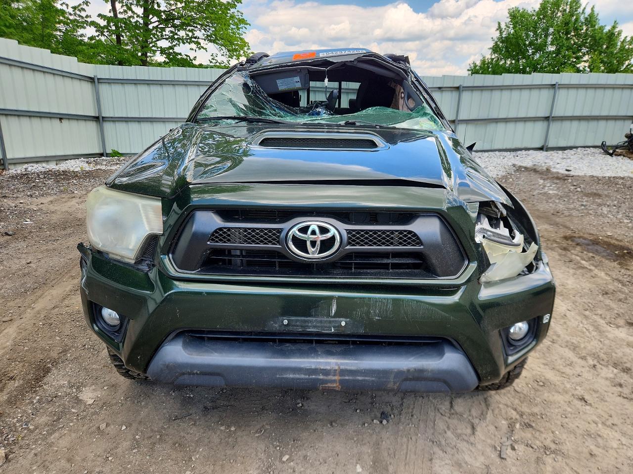 2013 Toyota Tacoma Double Cab Long Bed Green vin: 3TMMU4FN2DM059344