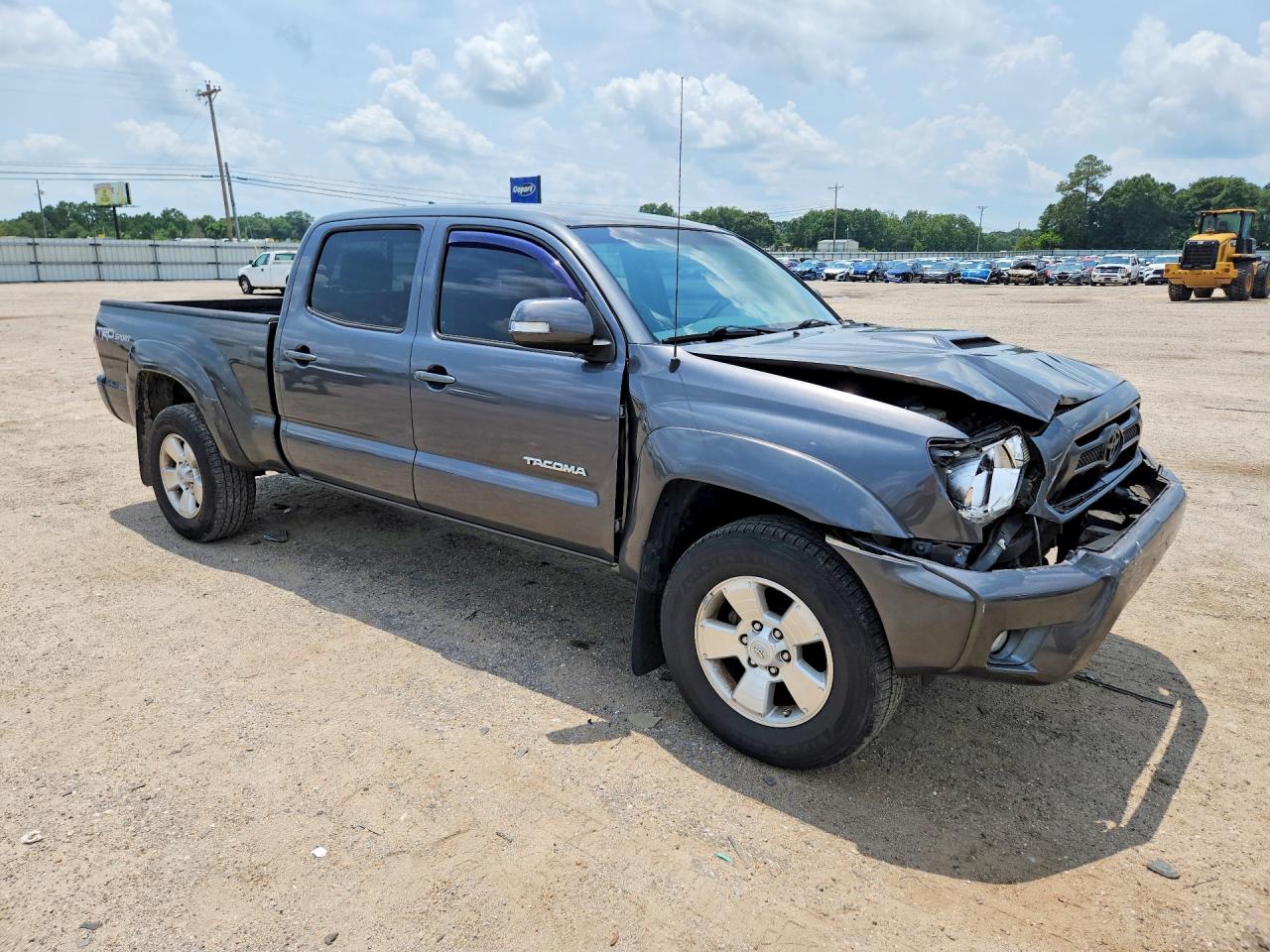 2014 Toyota Tacoma Double Cab Long Bed Gray vin: 3TMMU4FN2EM068434