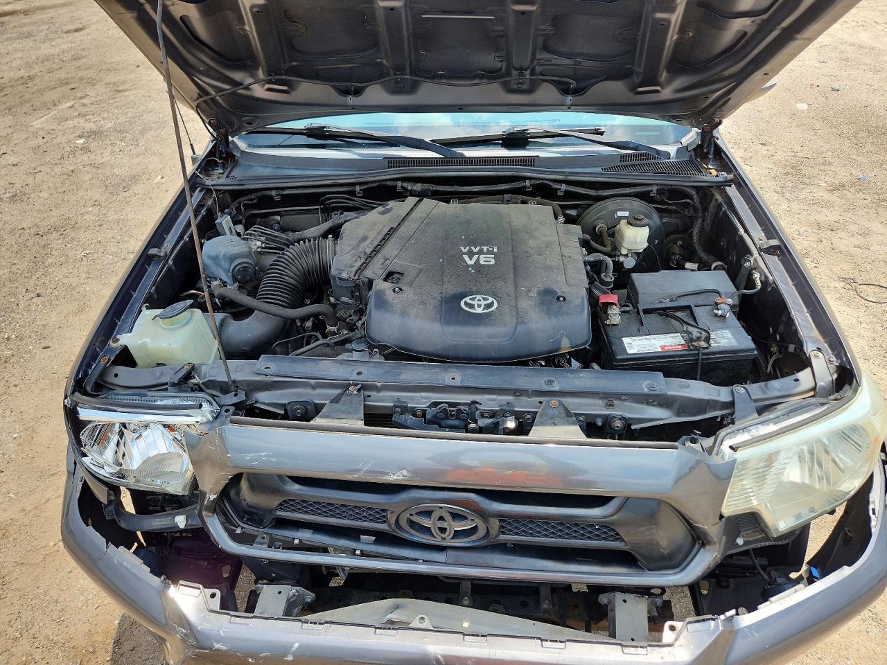2014 Toyota Tacoma Double Cab Long Bed Gray vin: 3TMMU4FN2EM068434