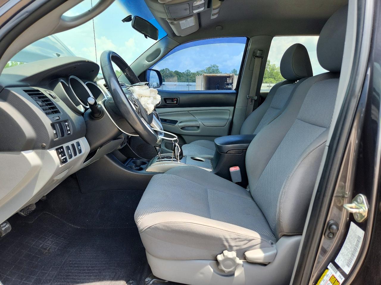2014 Toyota Tacoma Double Cab Long Bed Gray vin: 3TMMU4FN2EM068434