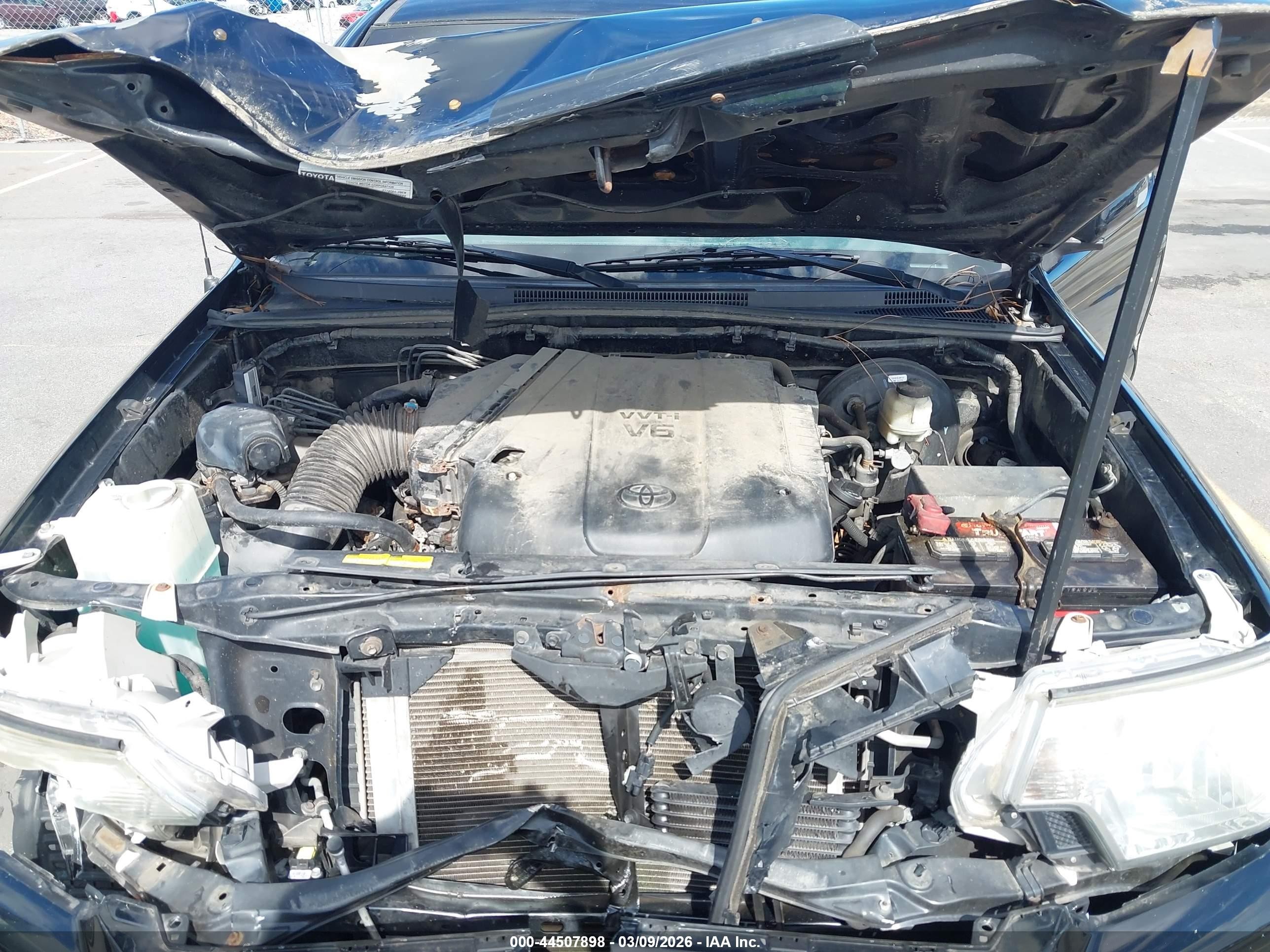 2015 Toyota Tacoma Base V6 Black vin: 3TMMU4FN2FM083369