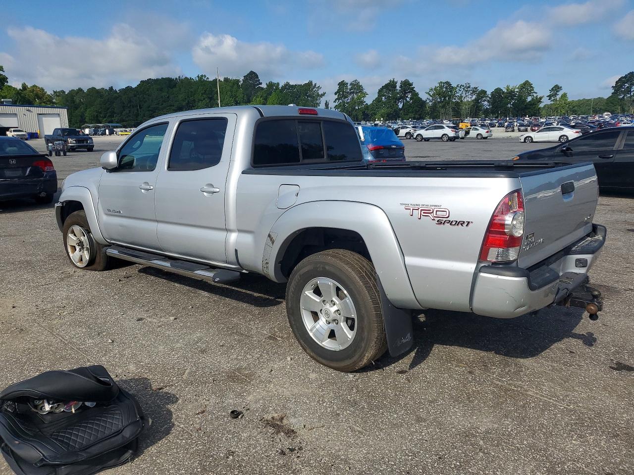 2010 Toyota Tacoma Double Cab Long Bed Серебряный vin: 3TMMU4FN3AM020855