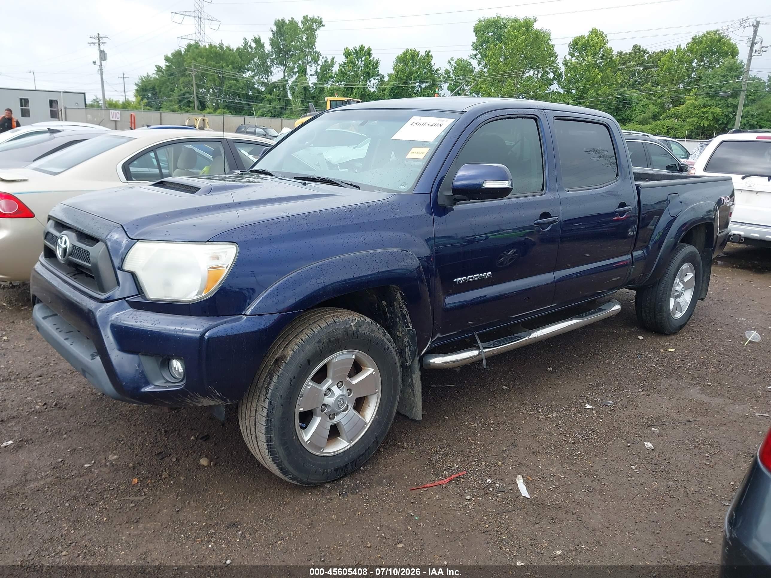 2012 Toyota Tacoma Base V6 Dark Blue vin: 3TMMU4FN3CM043961