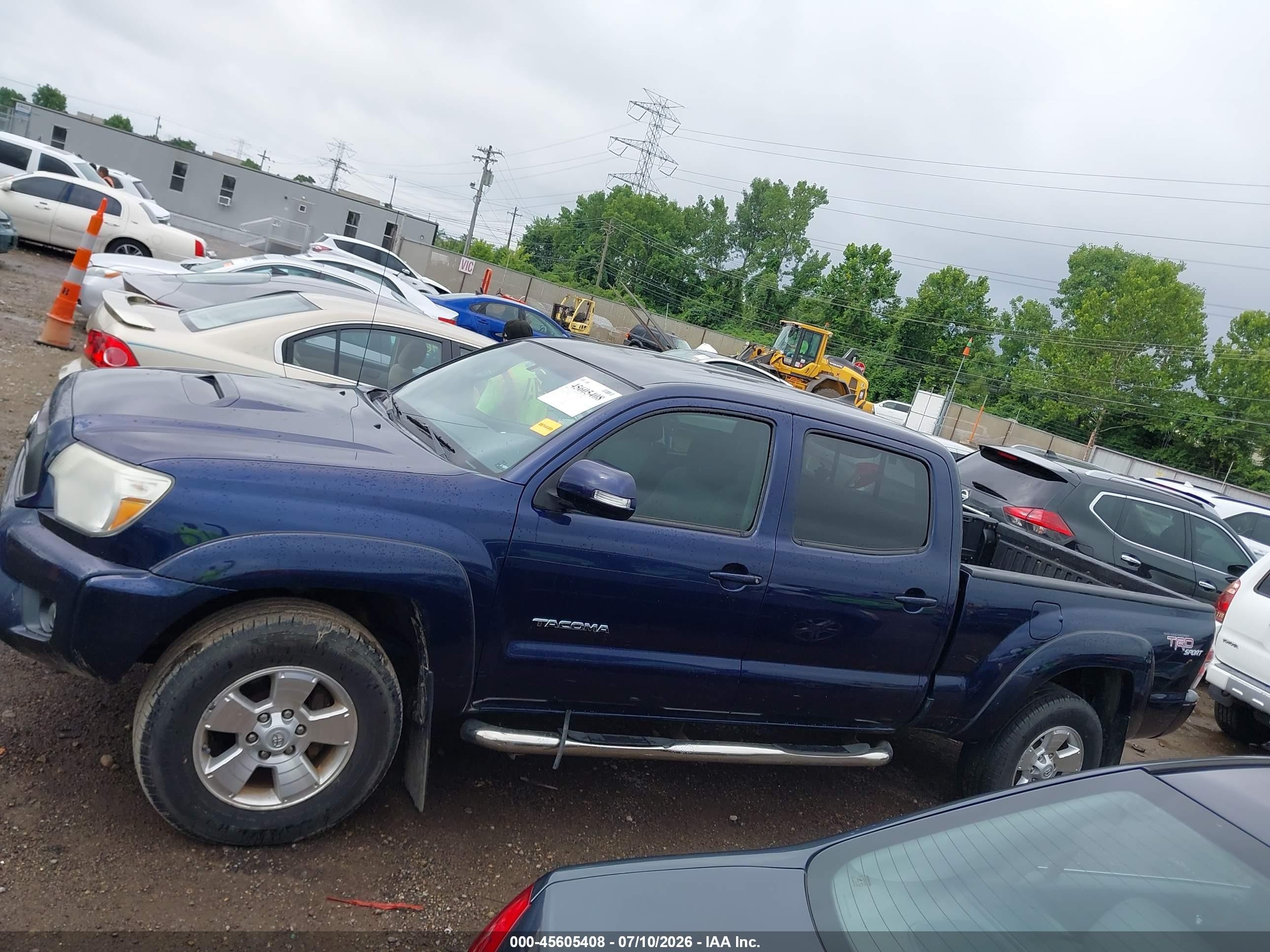 2012 Toyota Tacoma Base V6 Dark Blue vin: 3TMMU4FN3CM043961