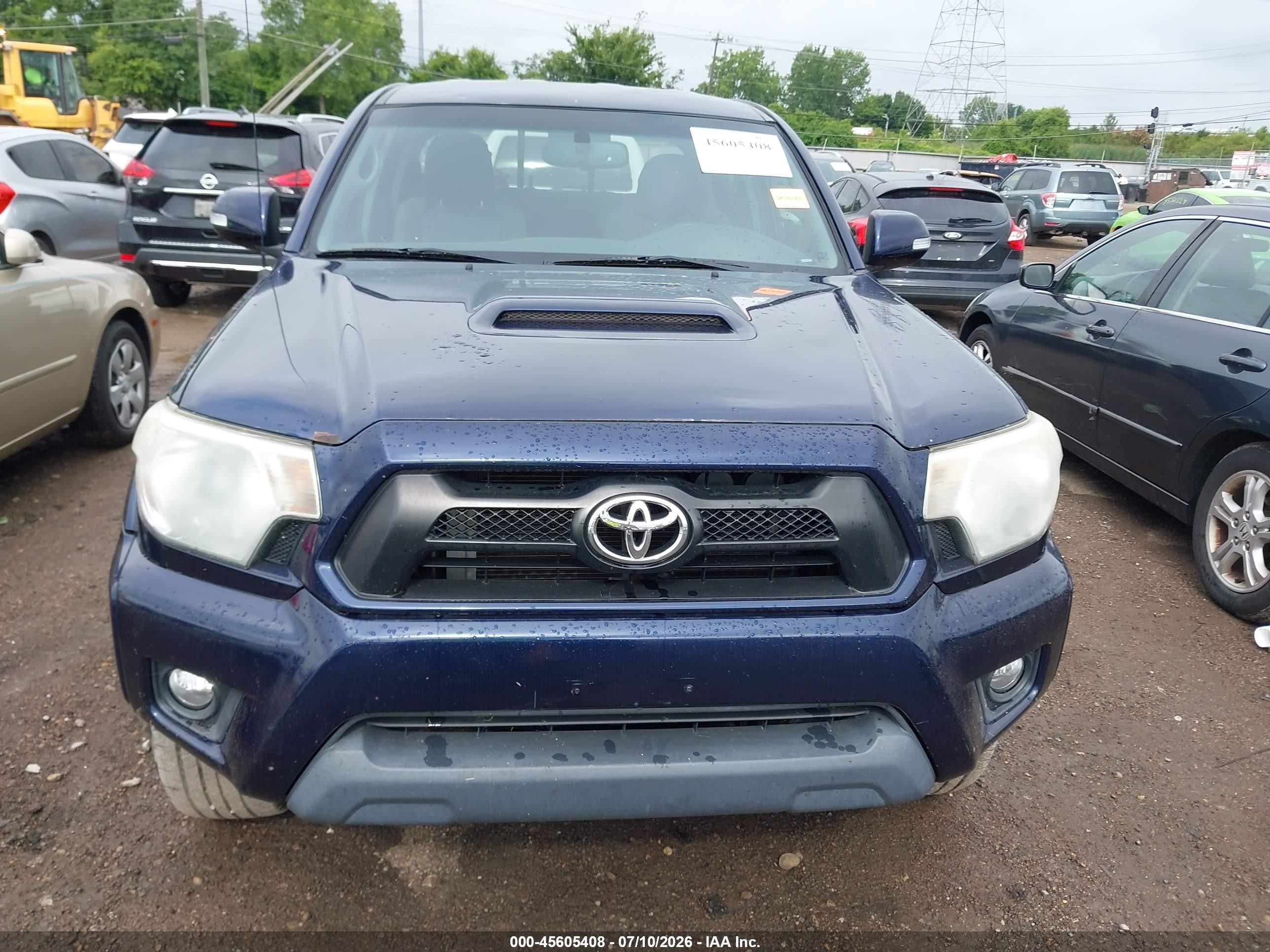 2012 Toyota Tacoma Base V6 Dark Blue vin: 3TMMU4FN3CM043961