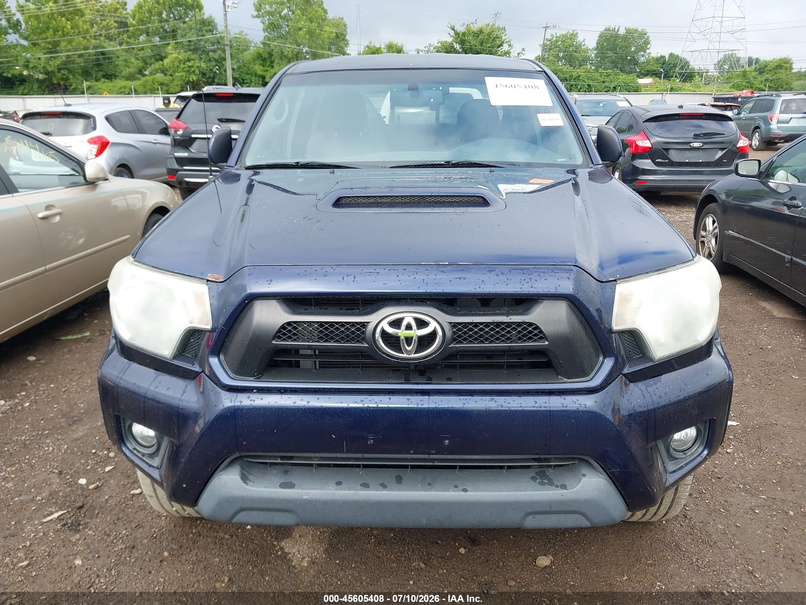 2012 Toyota Tacoma Base V6 Dark Blue vin: 3TMMU4FN3CM043961