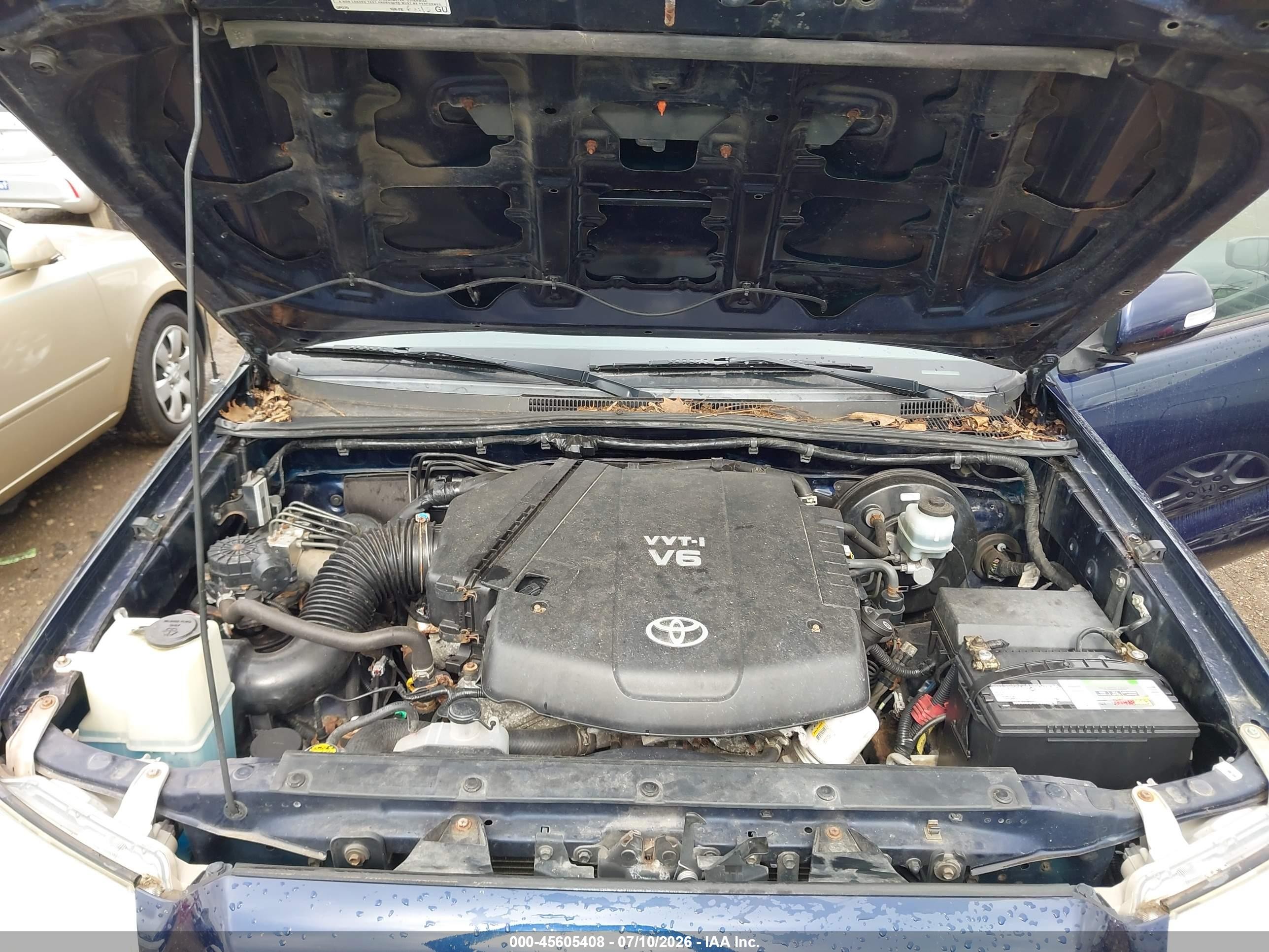 2012 Toyota Tacoma Base V6 Dark Blue vin: 3TMMU4FN3CM043961
