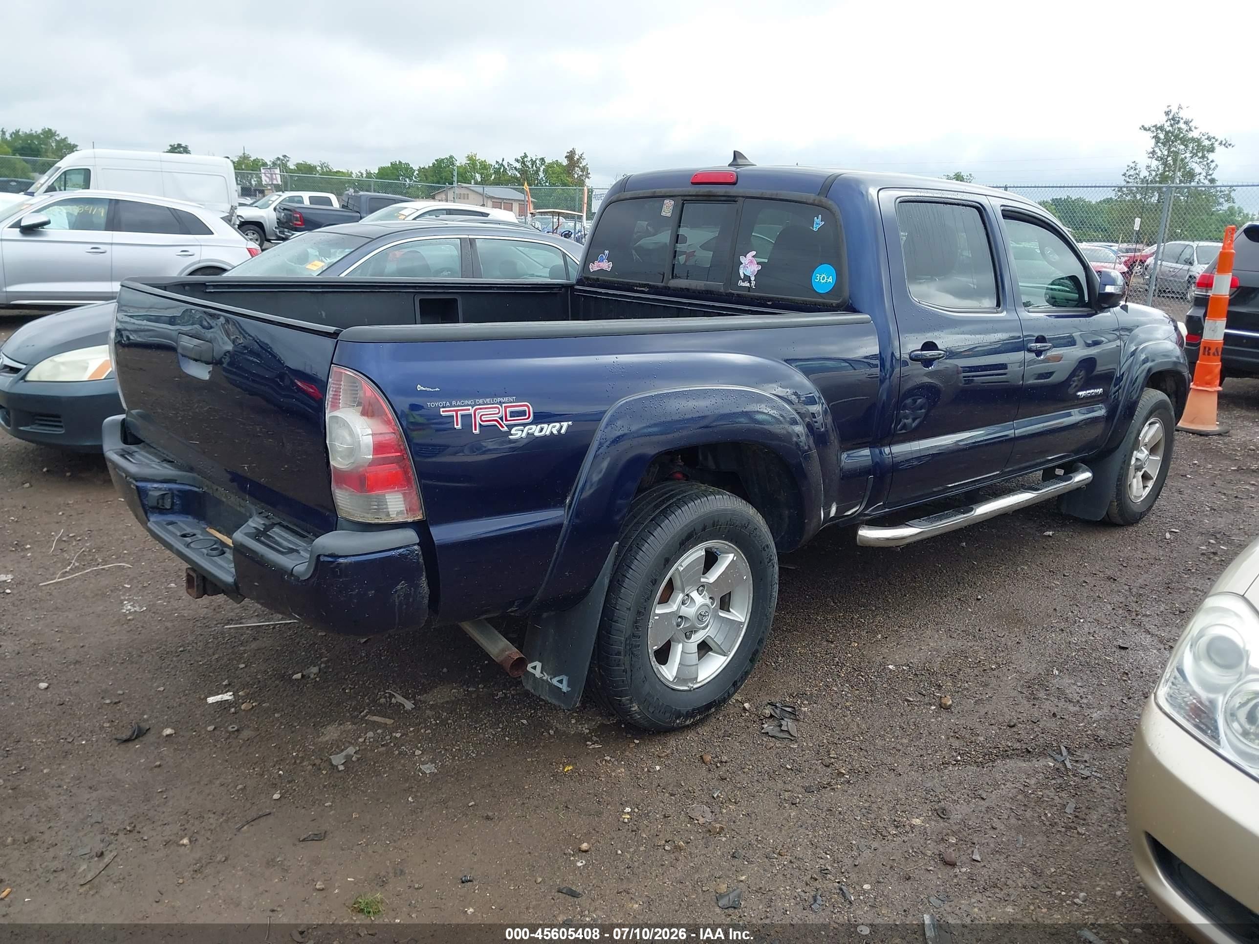 2012 Toyota Tacoma Base V6 Dark Blue vin: 3TMMU4FN3CM043961