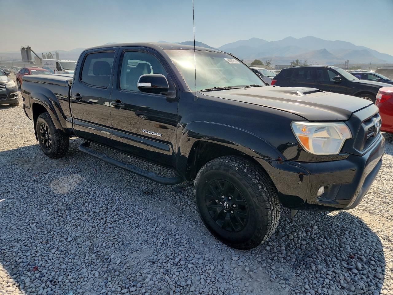 2012 Toyota Tacoma Double Cab Long Bed Black vin: 3TMMU4FN3CM046746
