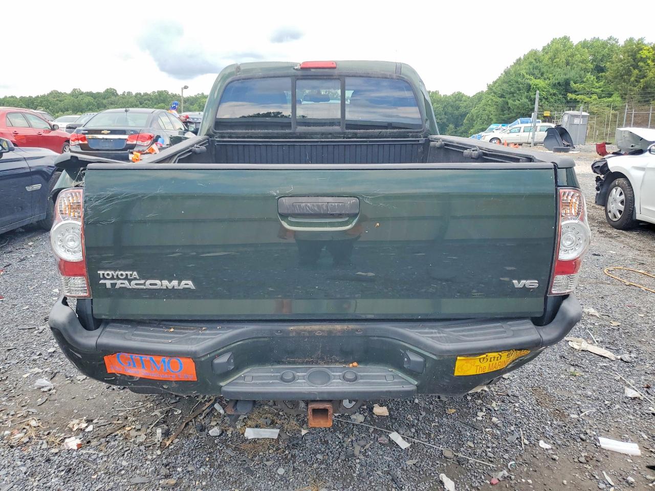 2013 Toyota Tacoma Double Cab Long Bed Green vin: 3TMMU4FN3DM052645