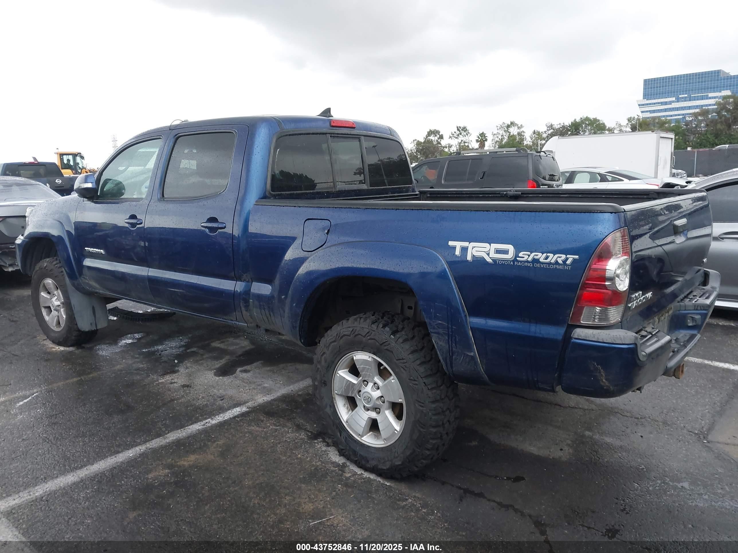 2014 Toyota Tacoma Base V6 Blue vin: 3TMMU4FN3EM065798