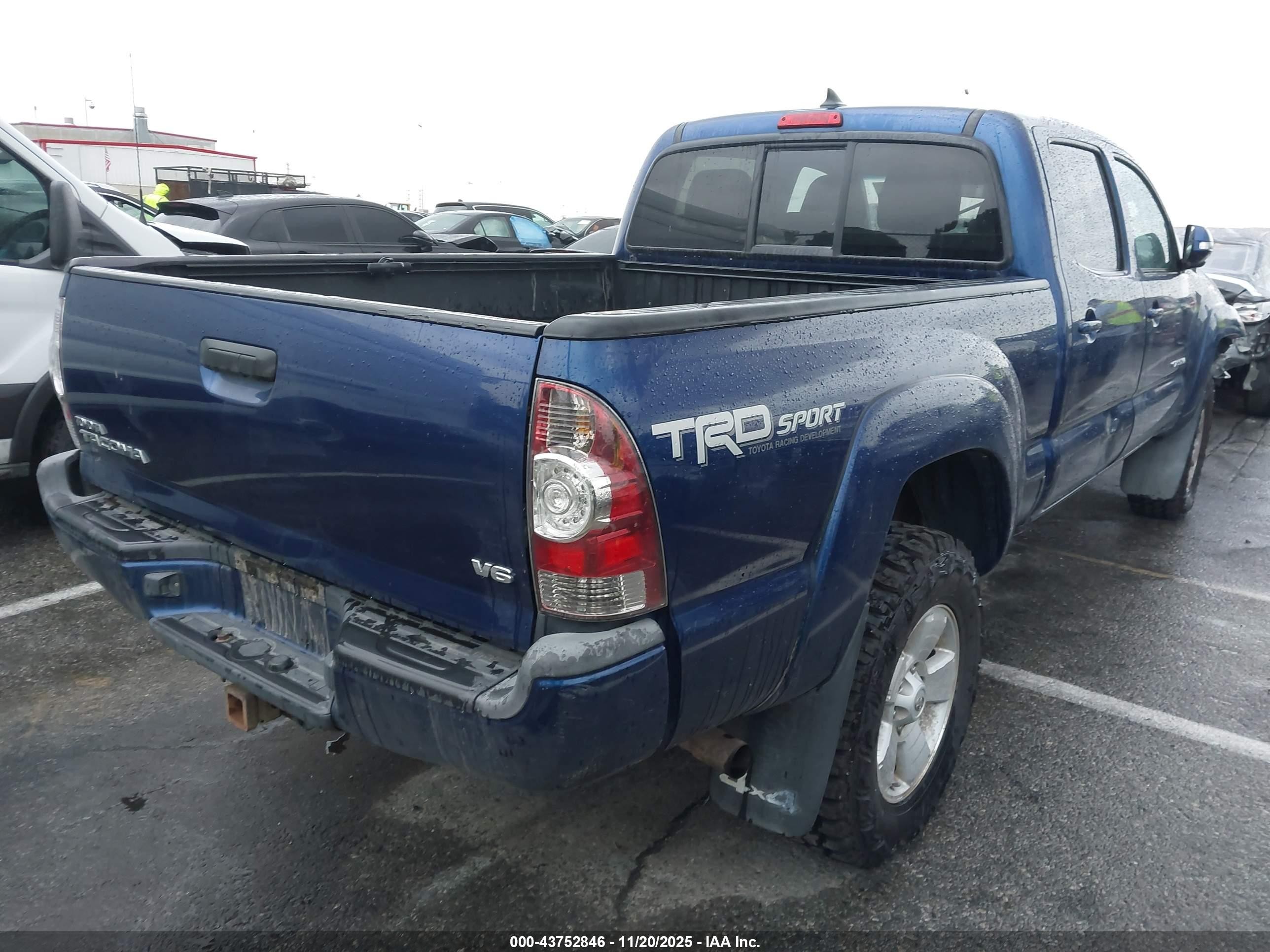 2014 Toyota Tacoma Base V6 Blue vin: 3TMMU4FN3EM065798