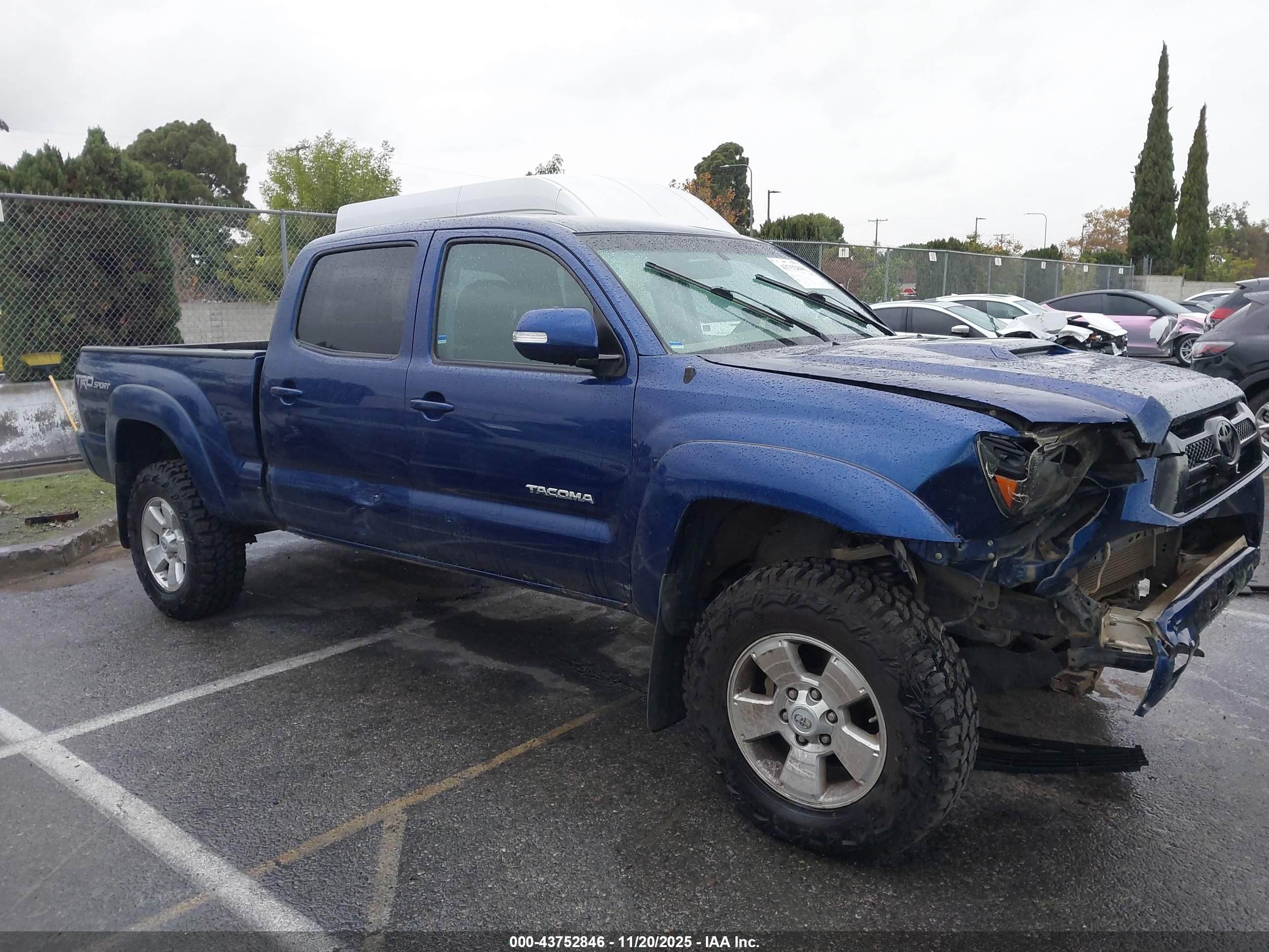 2014 Toyota Tacoma Base V6 Blue vin: 3TMMU4FN3EM065798