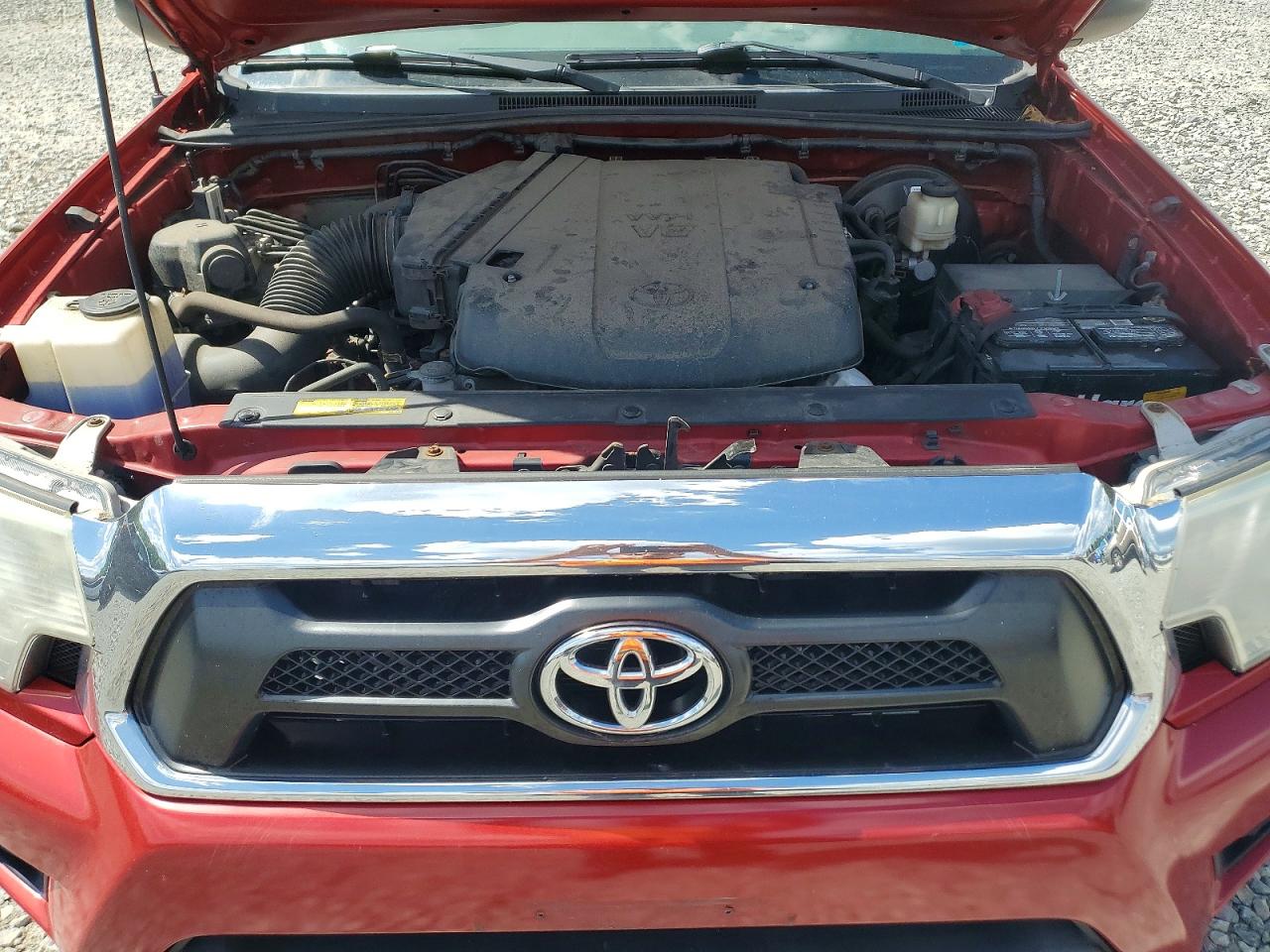 2015 Toyota Tacoma Double Cab Long Bed Red vin: 3TMMU4FN3FM082697