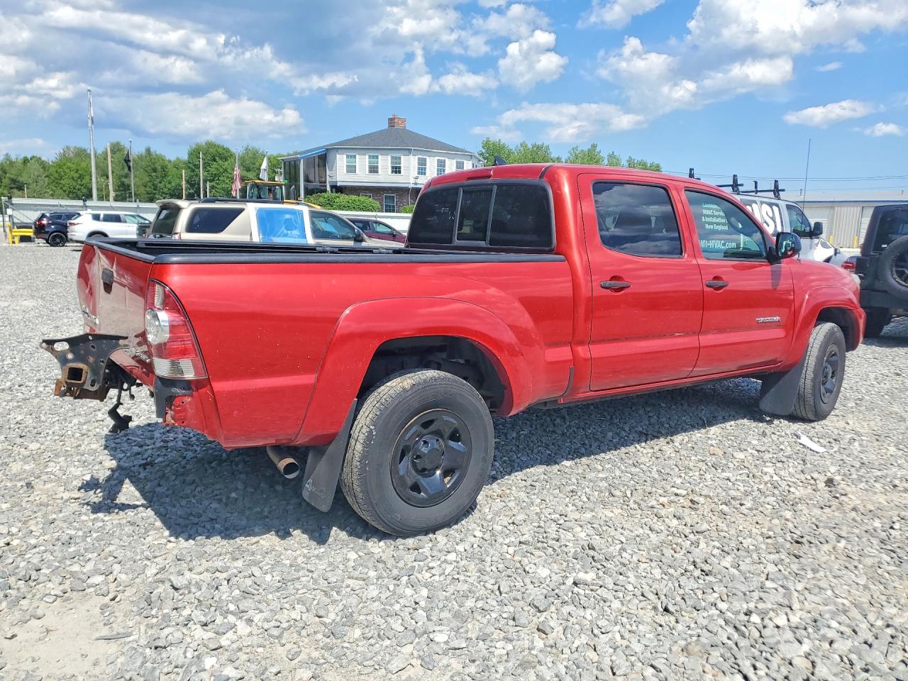 2015 Toyota Tacoma Double Cab Long Bed Red vin: 3TMMU4FN3FM082697