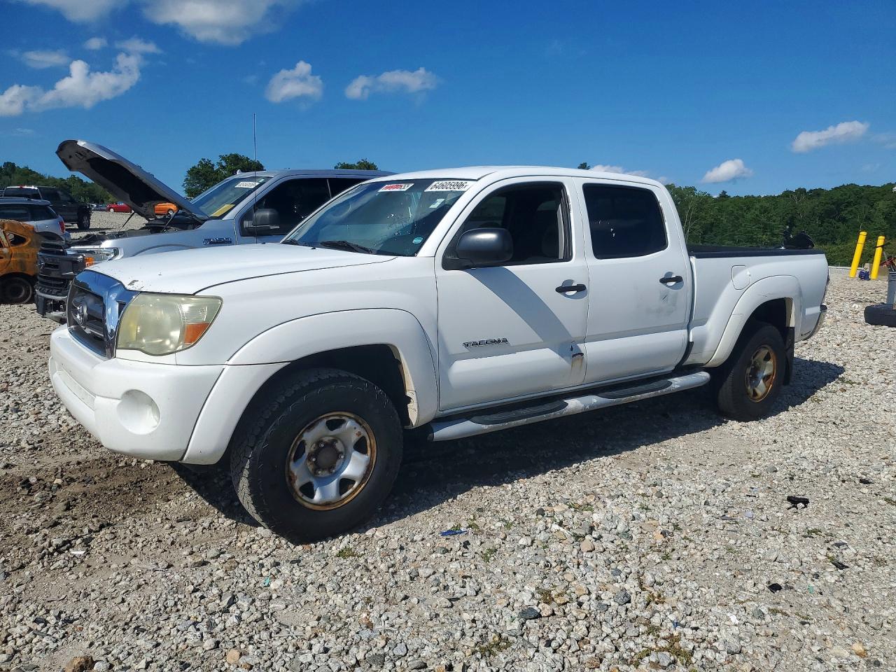 2010 Toyota Tacoma Double Cab Long Bed White vin: 3TMMU4FN4AM023148