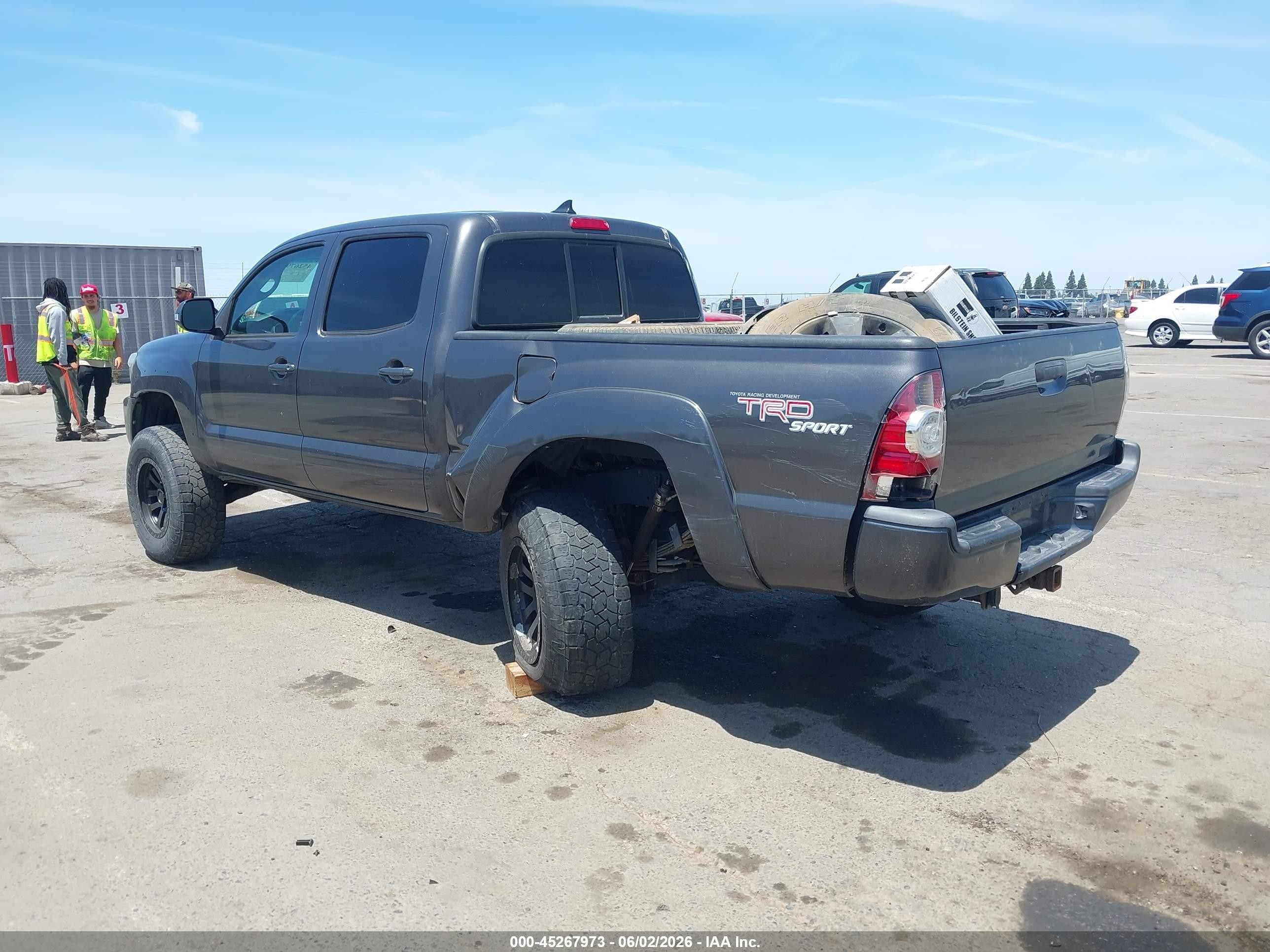2012 Toyota Tacoma Base V6 Gray vin: 3TMMU4FN4CM049008