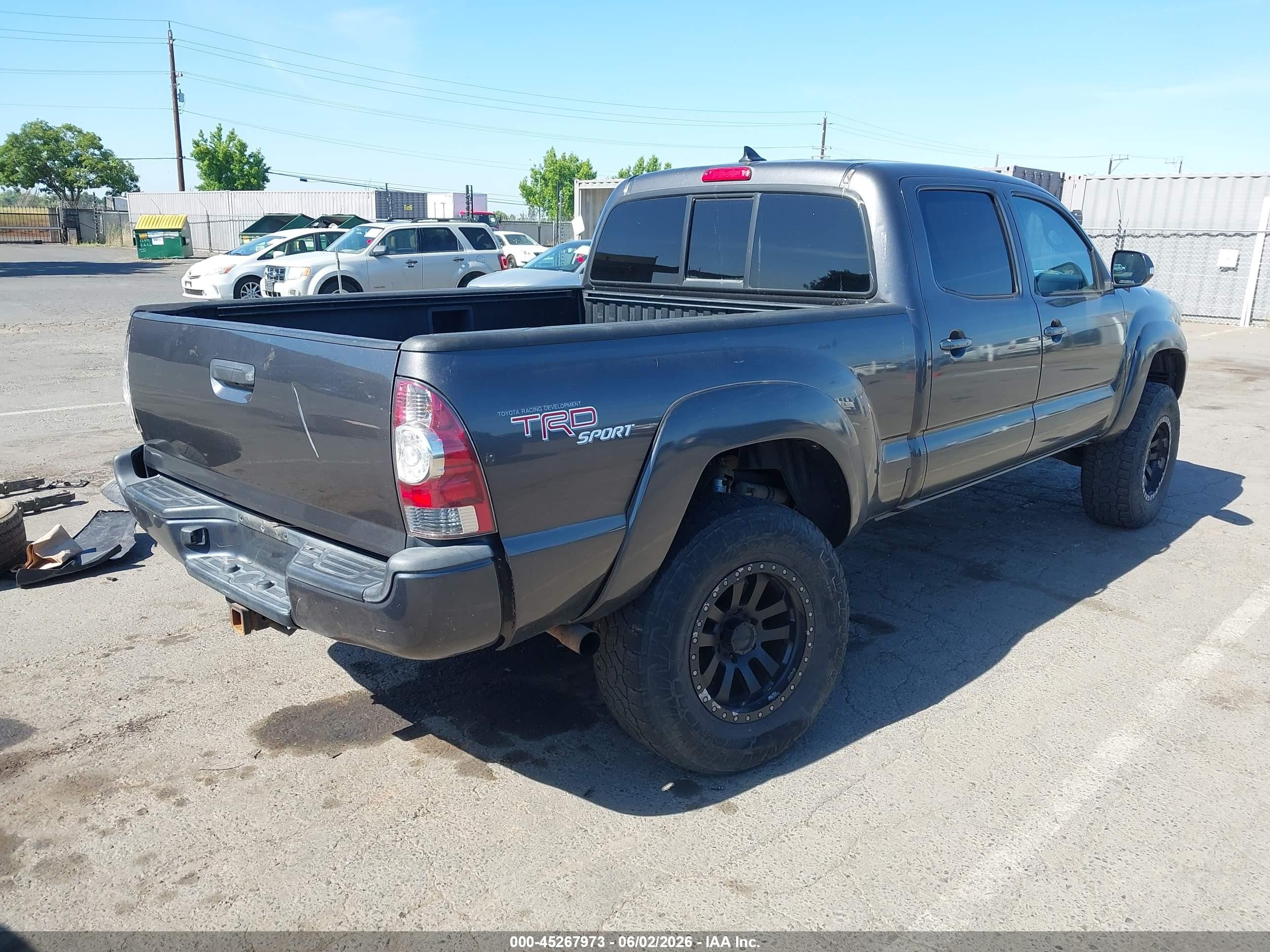 2012 Toyota Tacoma Base V6 Gray vin: 3TMMU4FN4CM049008