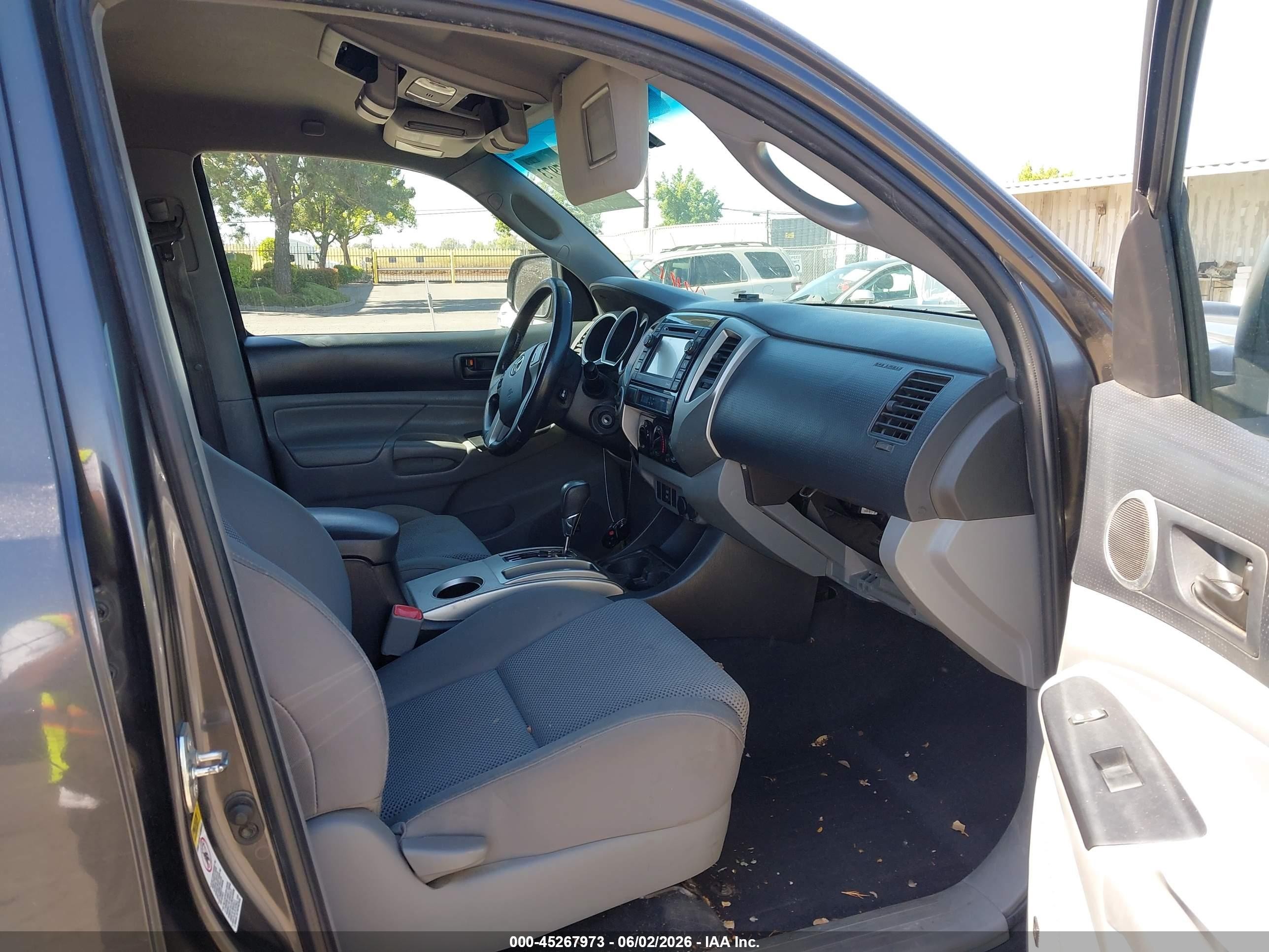 2012 Toyota Tacoma Base V6 Gray vin: 3TMMU4FN4CM049008