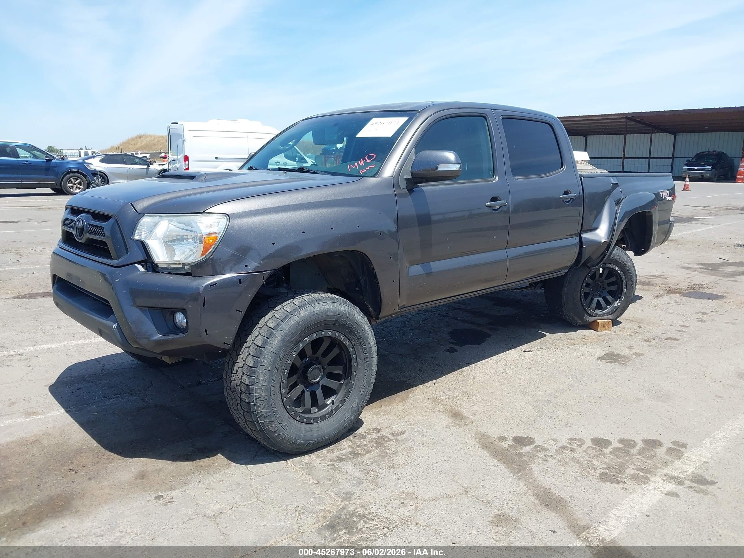 2012 Toyota Tacoma Base V6 Gray vin: 3TMMU4FN4CM049008